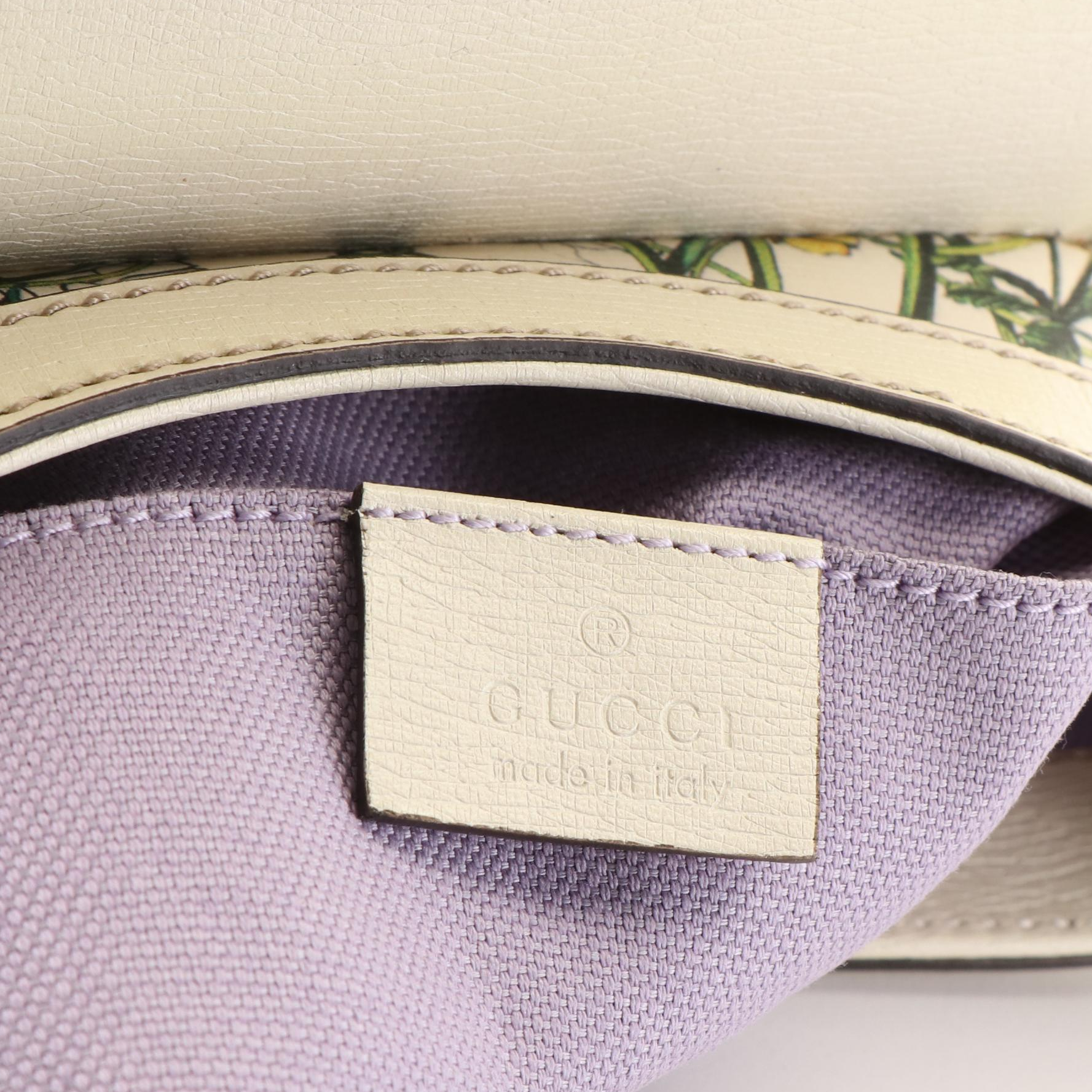 Gucci Nice Floral Printed Leather Shoulder Bag