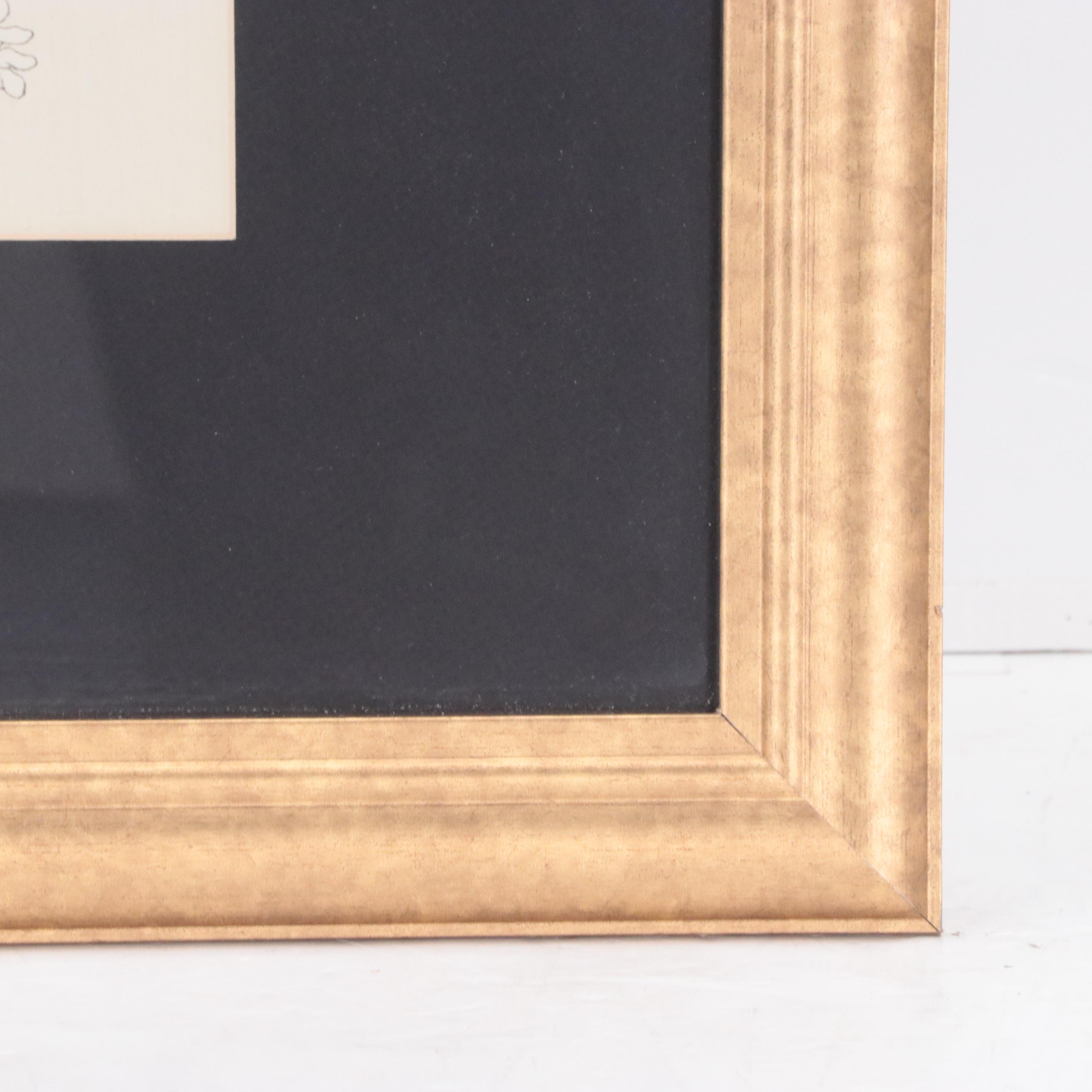 Photomechanical Print of Japanese Kabuki Figures, Late 20th Century