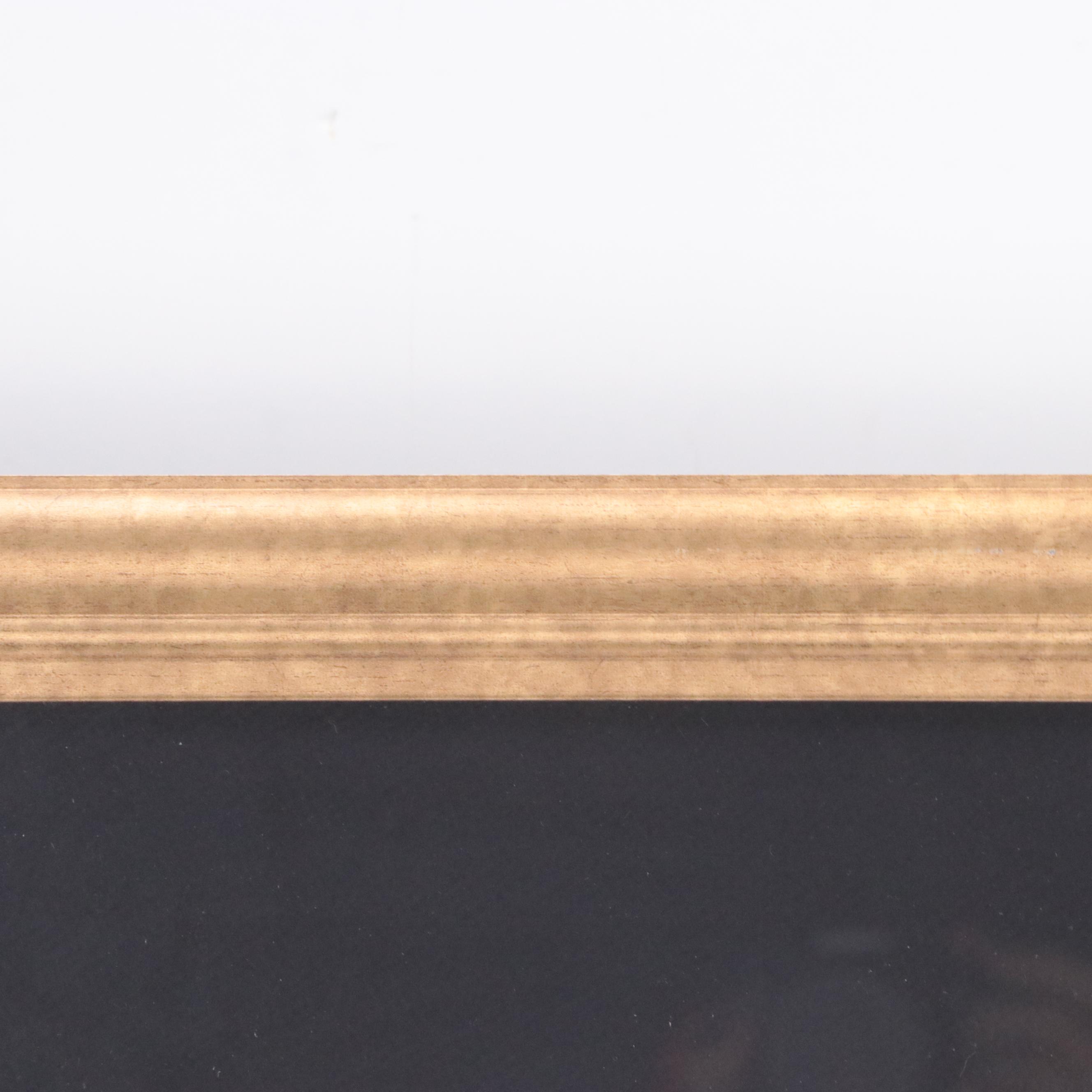 Photomechanical Print of Japanese Kabuki Figures, Late 20th Century