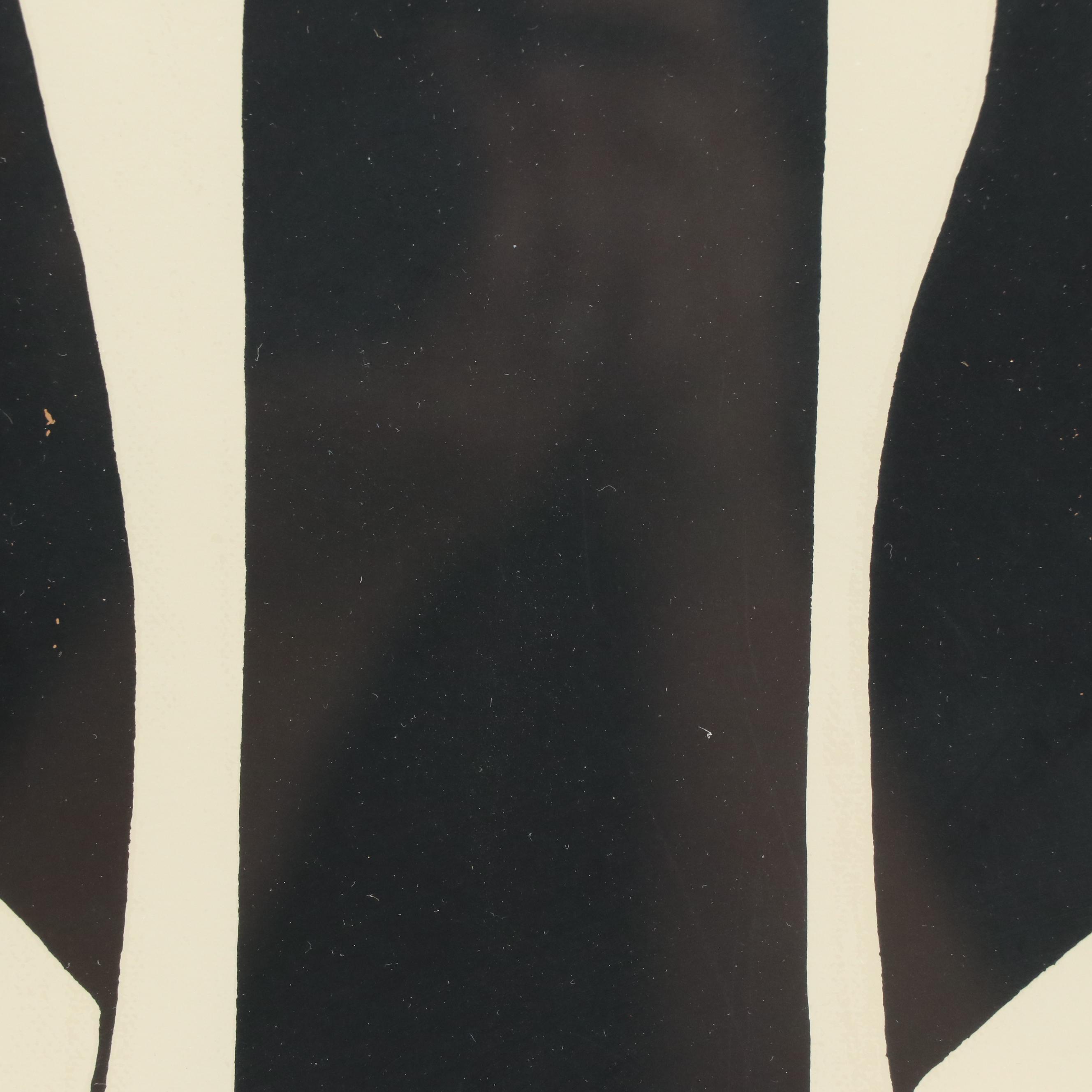 Han Kisuk Serigraph of Seated Nude Female Figure "Flute Player"