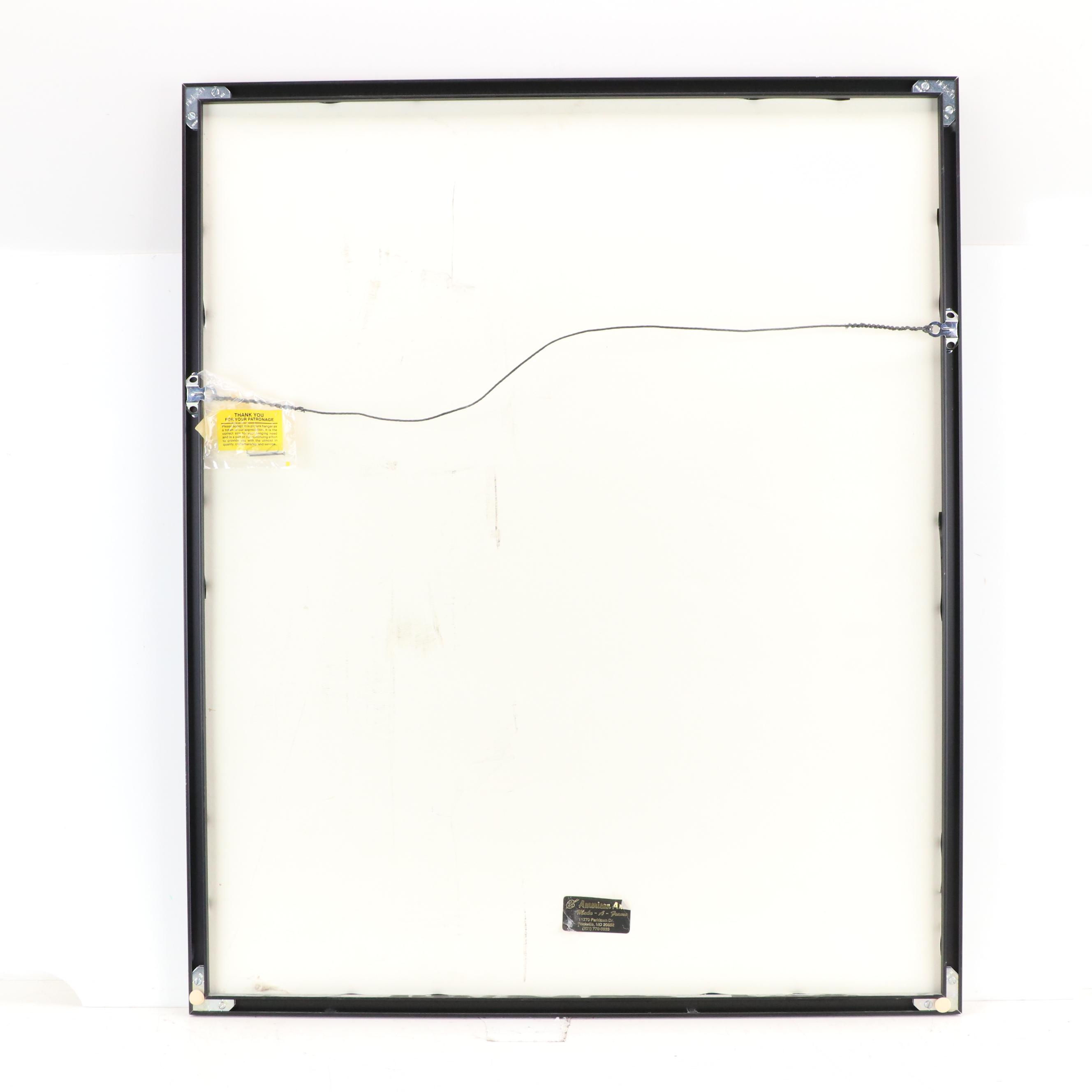 Han Kisuk Serigraph of Seated Nude Female Figure "Flute Player"