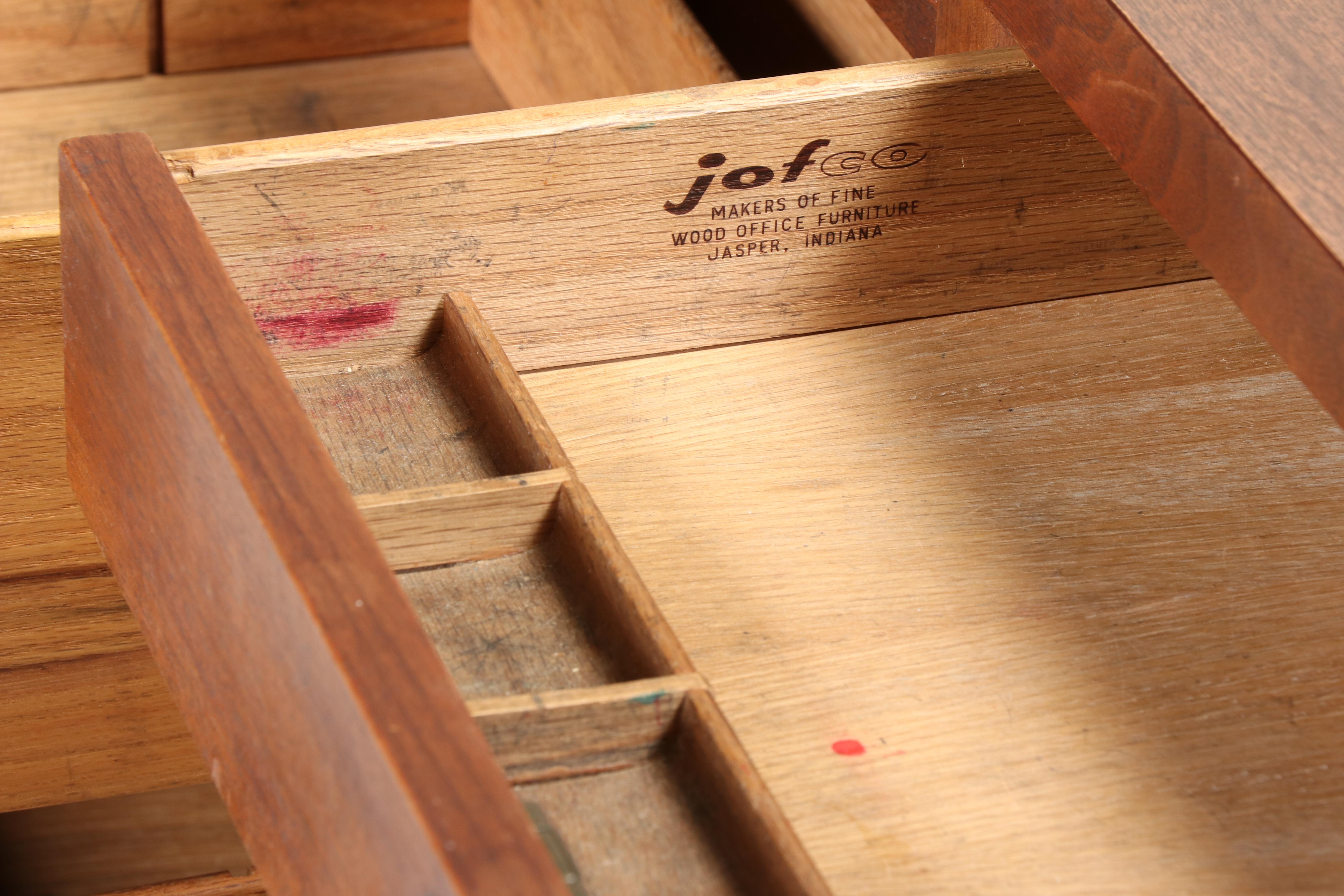 Jofco Mid Century Modern Wood Desk