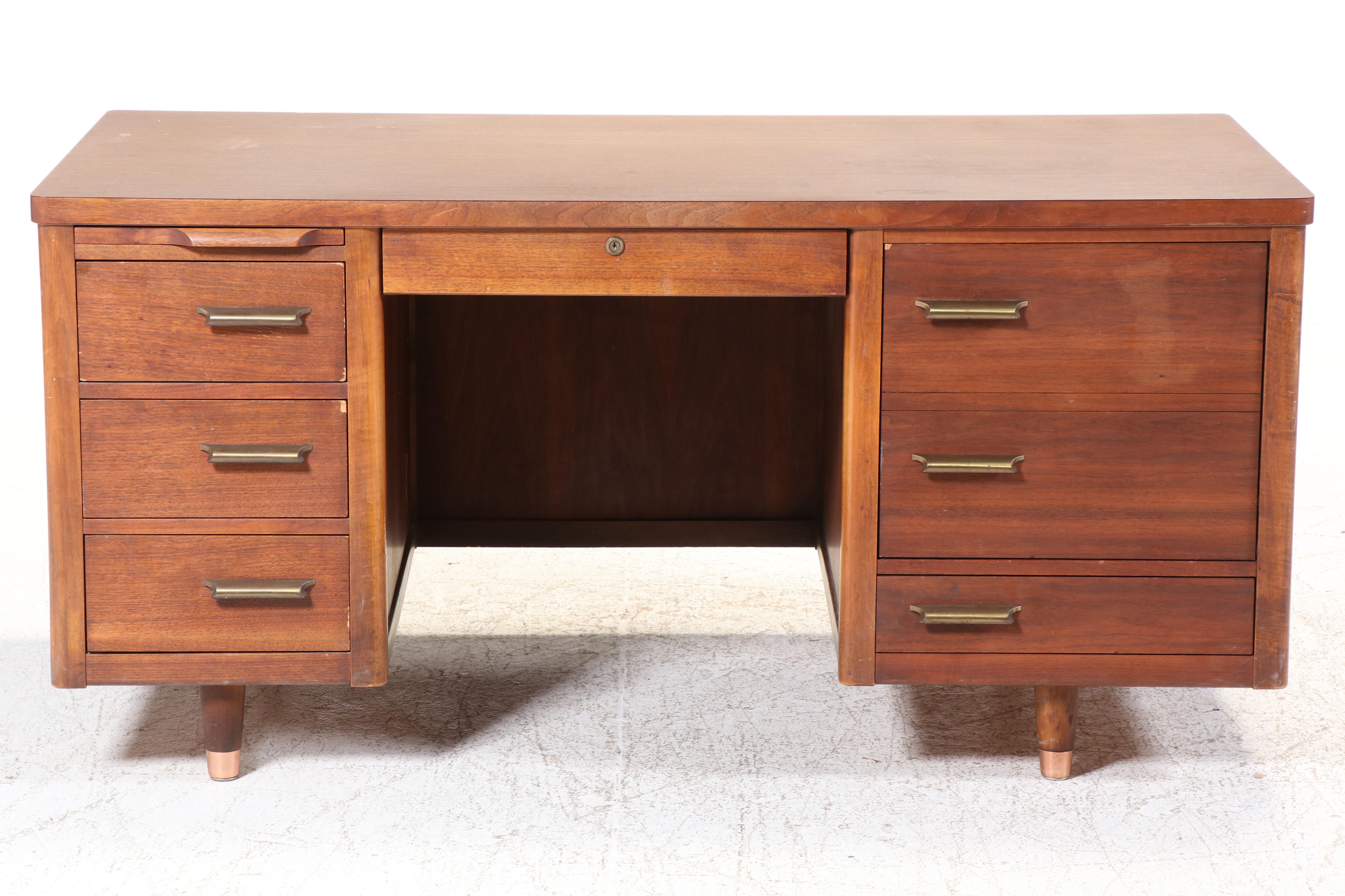 Jofco Mid Century Modern Wood Desk