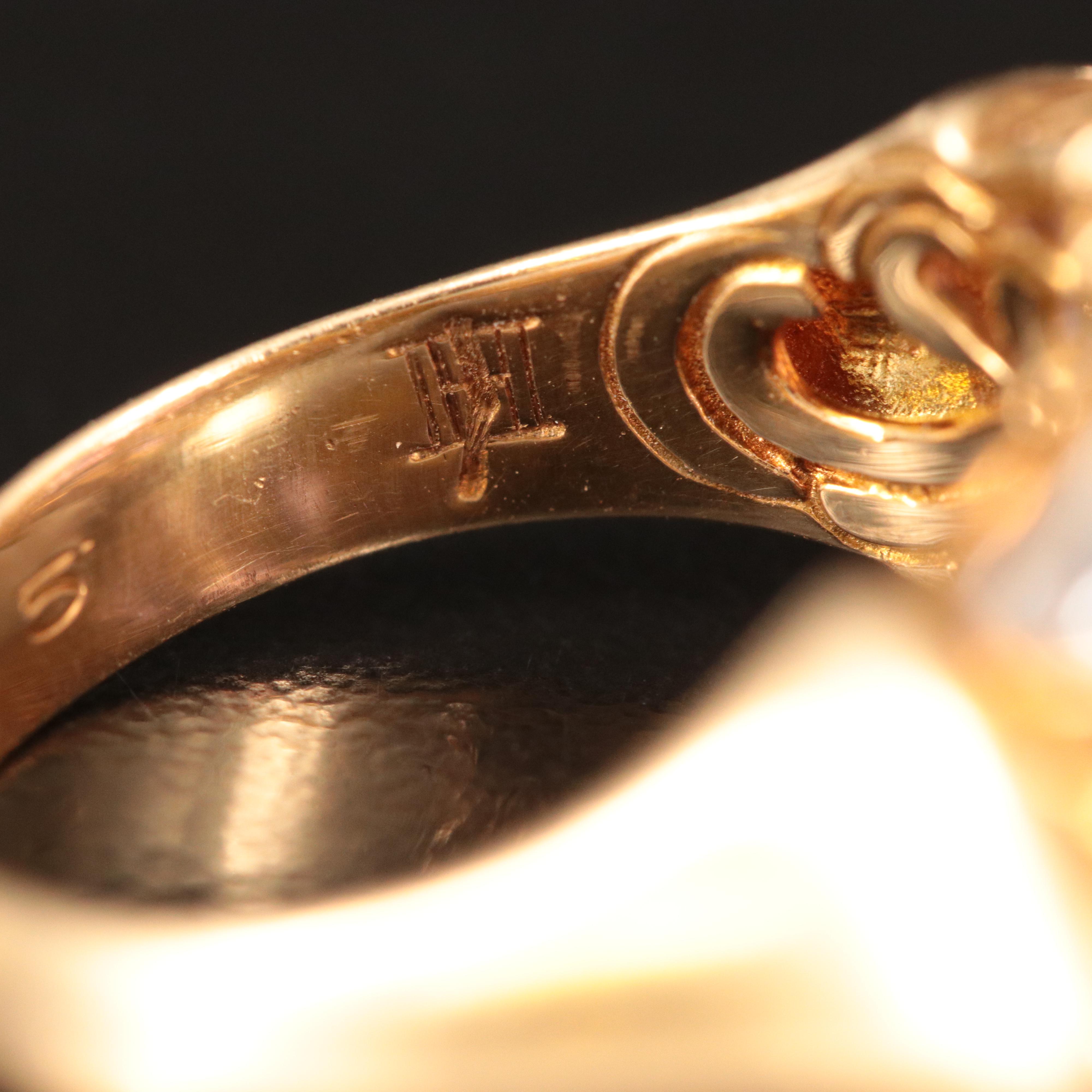 John Hardy 18K Two-Tone Amethyst East-West Ring