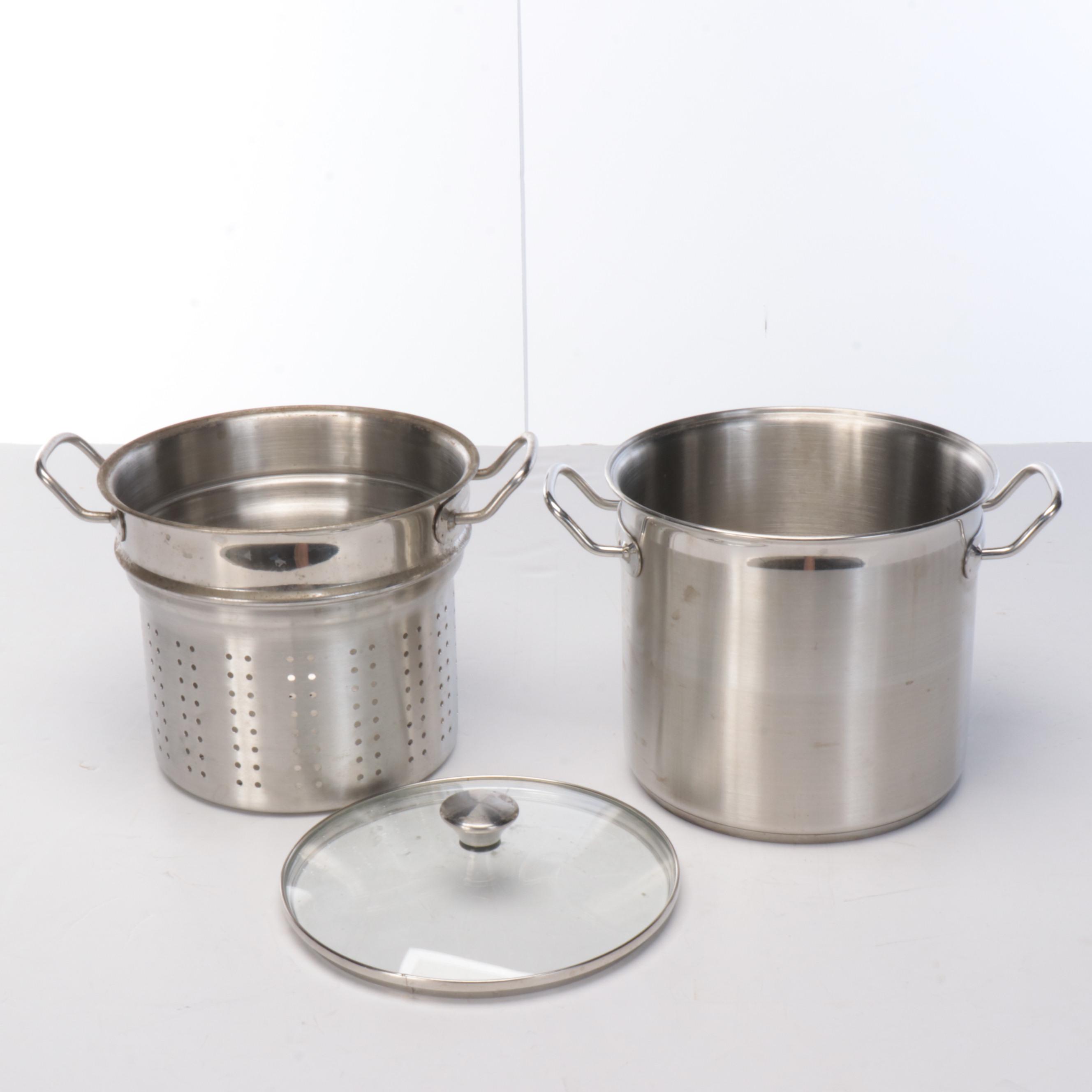 Polar Ware Aluminum Stock Pot with Ovente Immersion Blender and More
