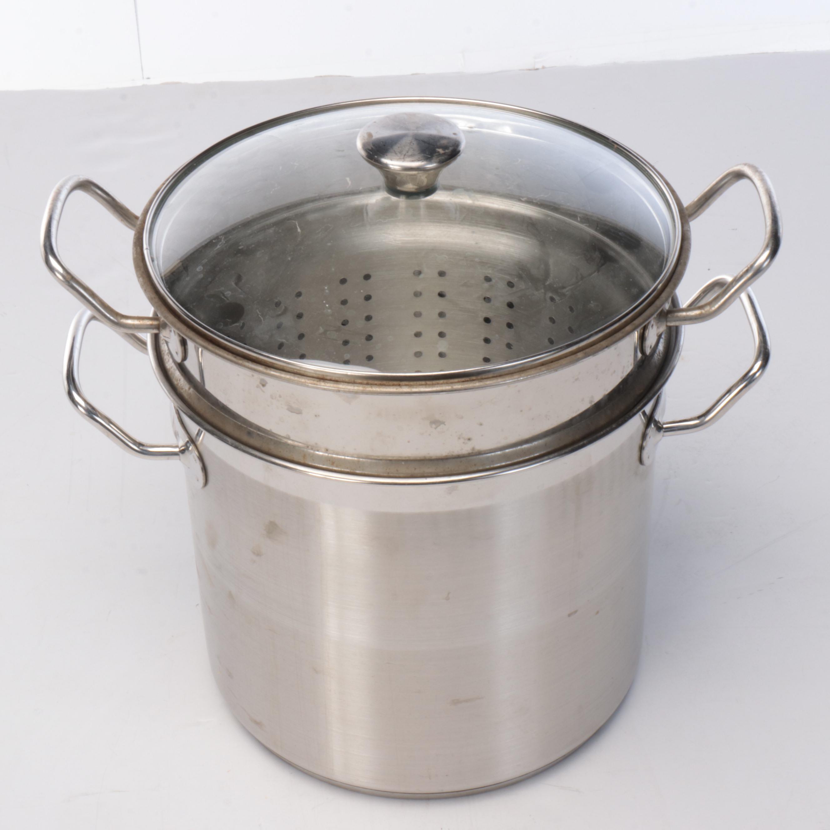 Polar Ware Aluminum Stock Pot with Ovente Immersion Blender and More