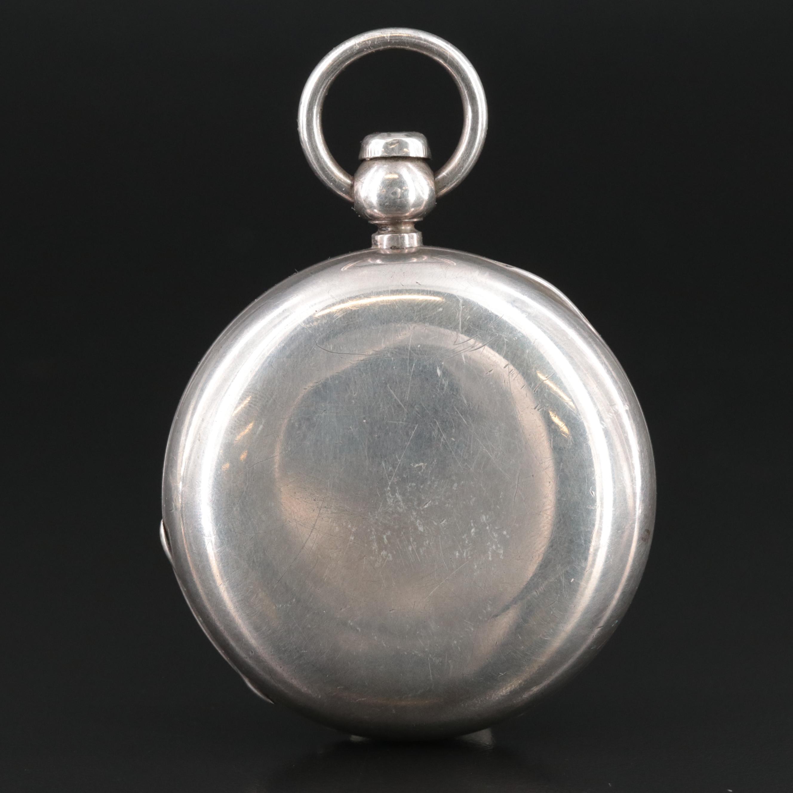 1863 American Watch Co. 800 Silver Pocket Watch