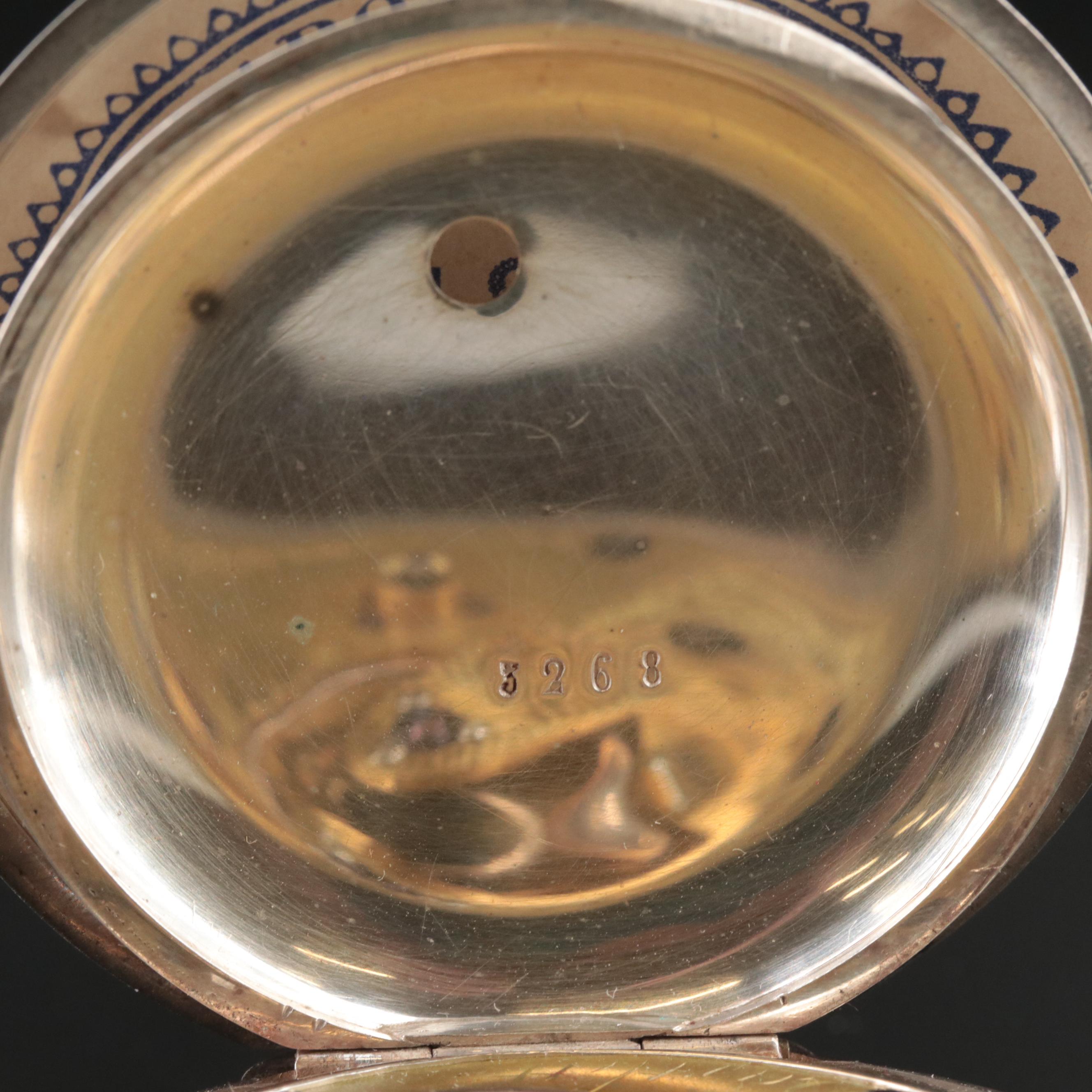 1863 American Watch Co. 800 Silver Pocket Watch