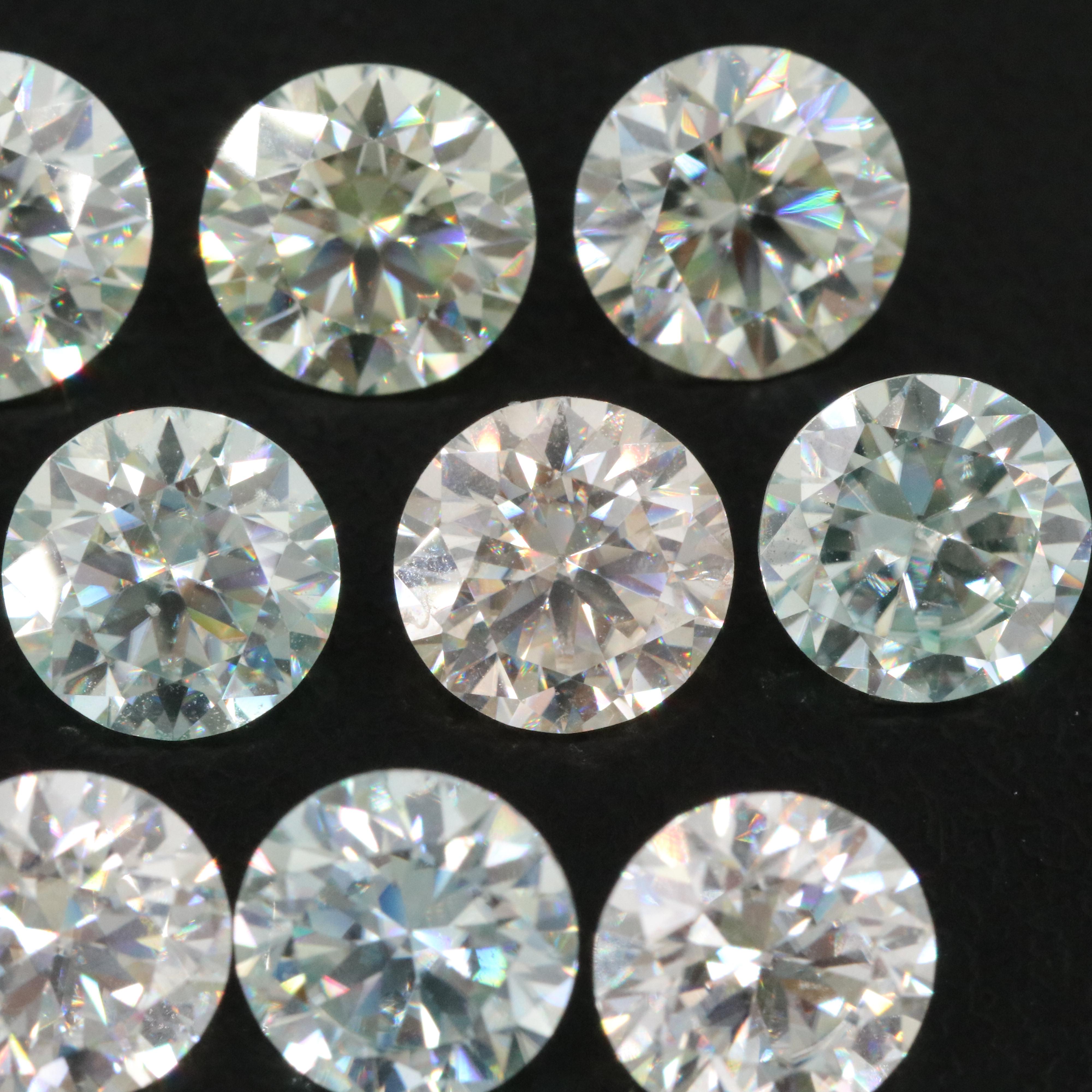Loose 9.48 CTW Moissanite Lot