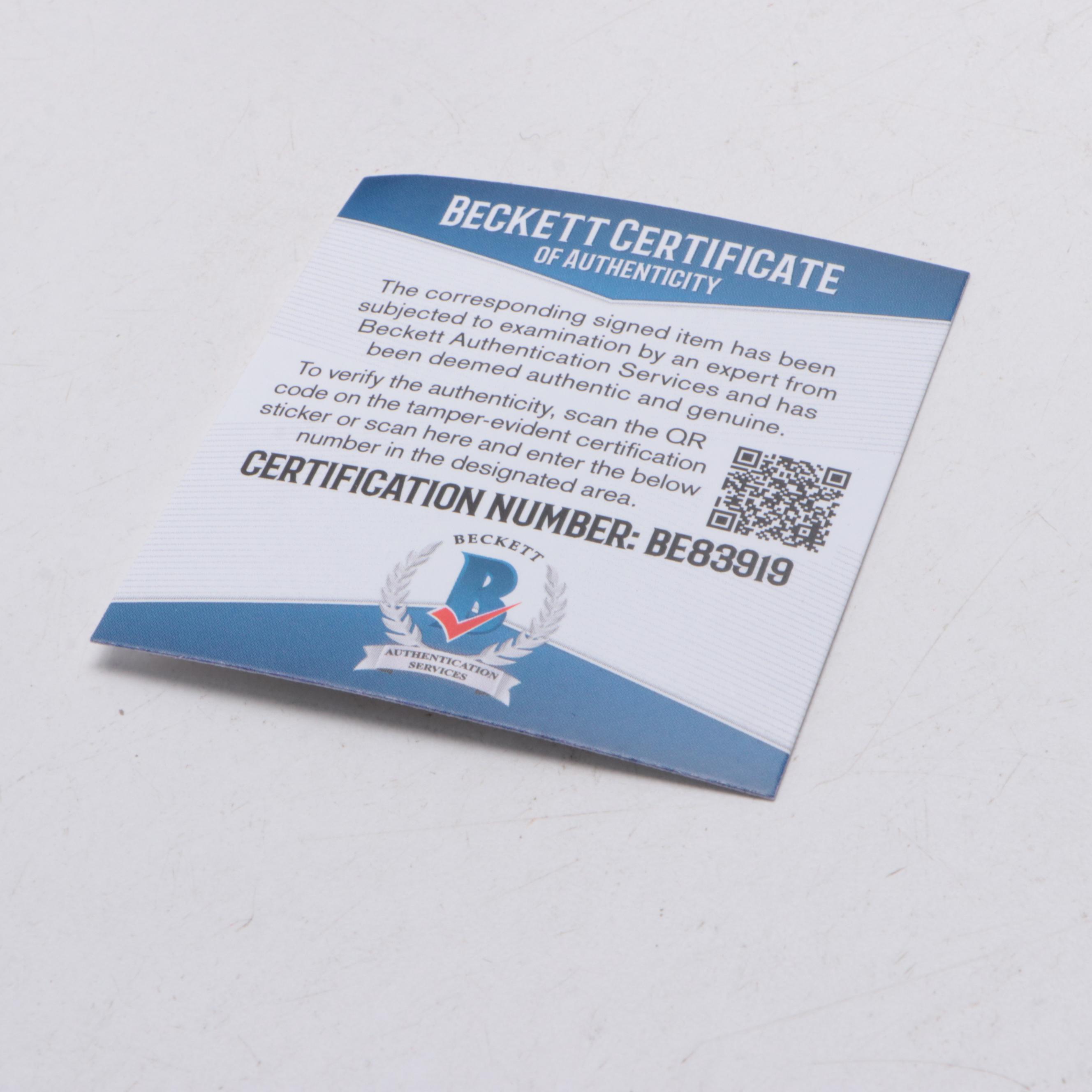 Mike Tyson Signed Everlast Left-Handed Boxing Glove