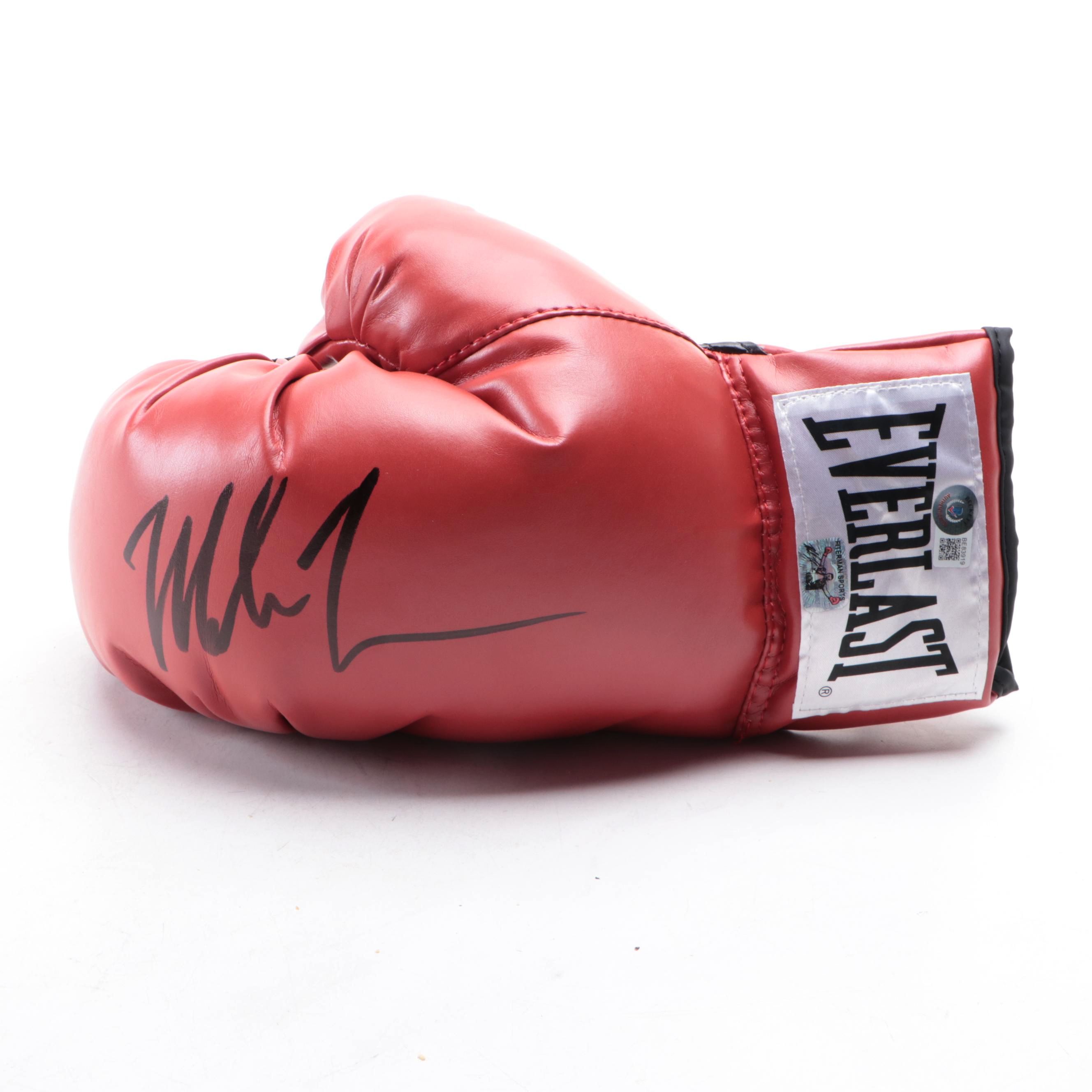 Mike Tyson Signed Everlast Left-Handed Boxing Glove