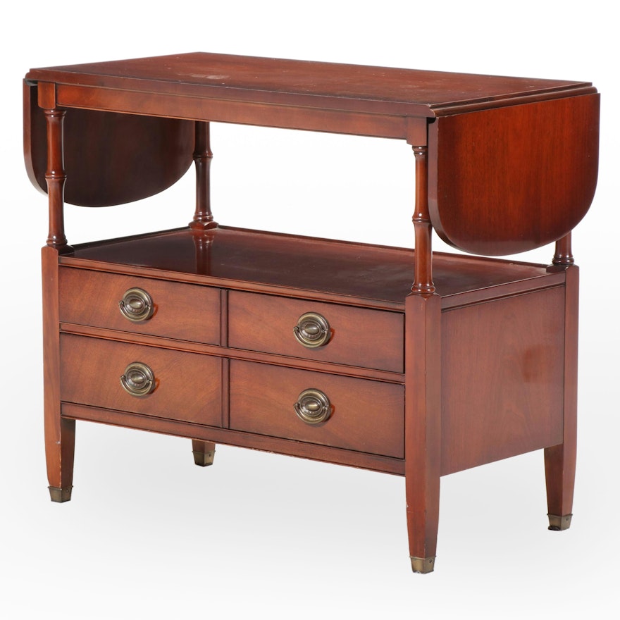 Drexel Travis Court Collection Mahogany Finish Drop Leaf Server Drexel Travis Court Collection Mahogany Finish Drop Leaf Server