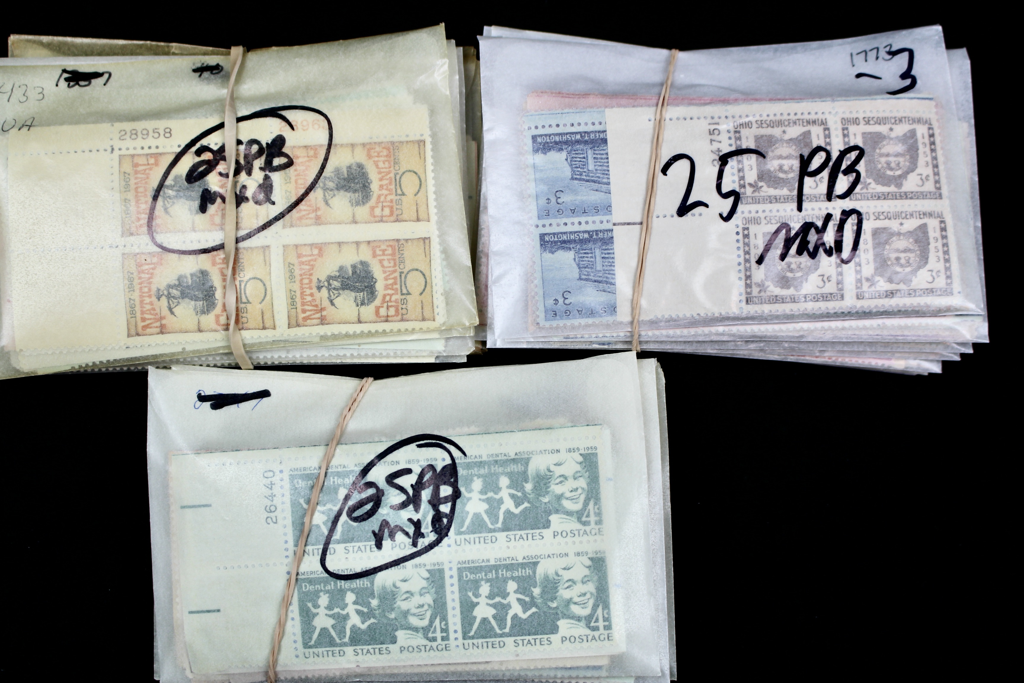 450 U.S. Postage Stamp Plate Blocks