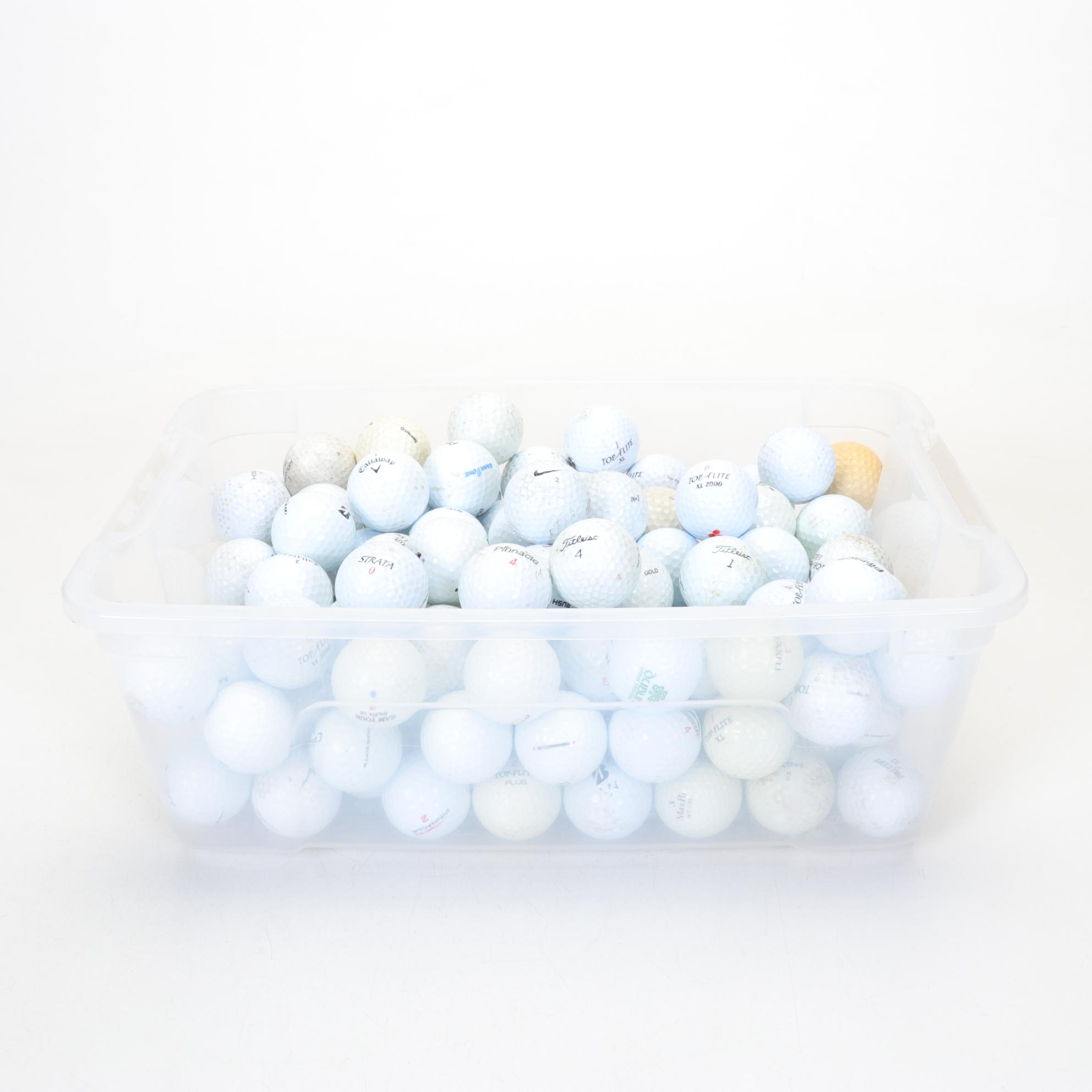 Callaway, Pinnacle, Strata, Titleist and More Golf Ball Assortment