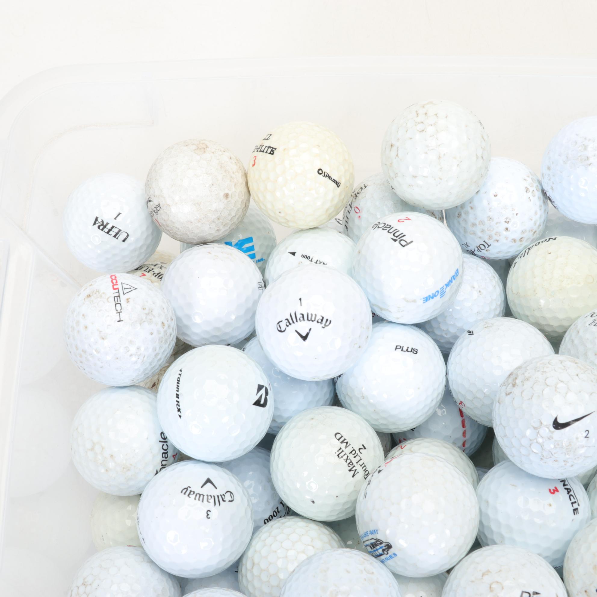 Callaway, Pinnacle, Strata, Titleist and More Golf Ball Assortment