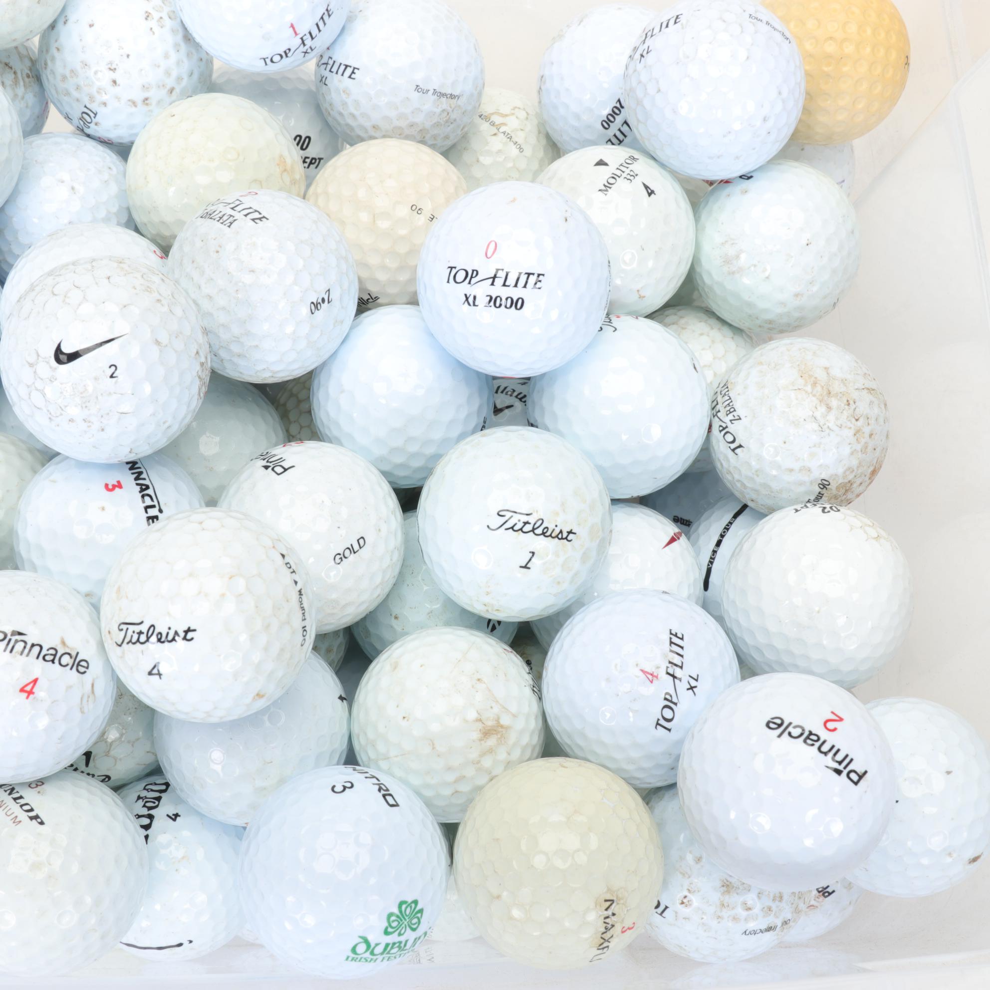 Callaway, Pinnacle, Strata, Titleist and More Golf Ball Assortment