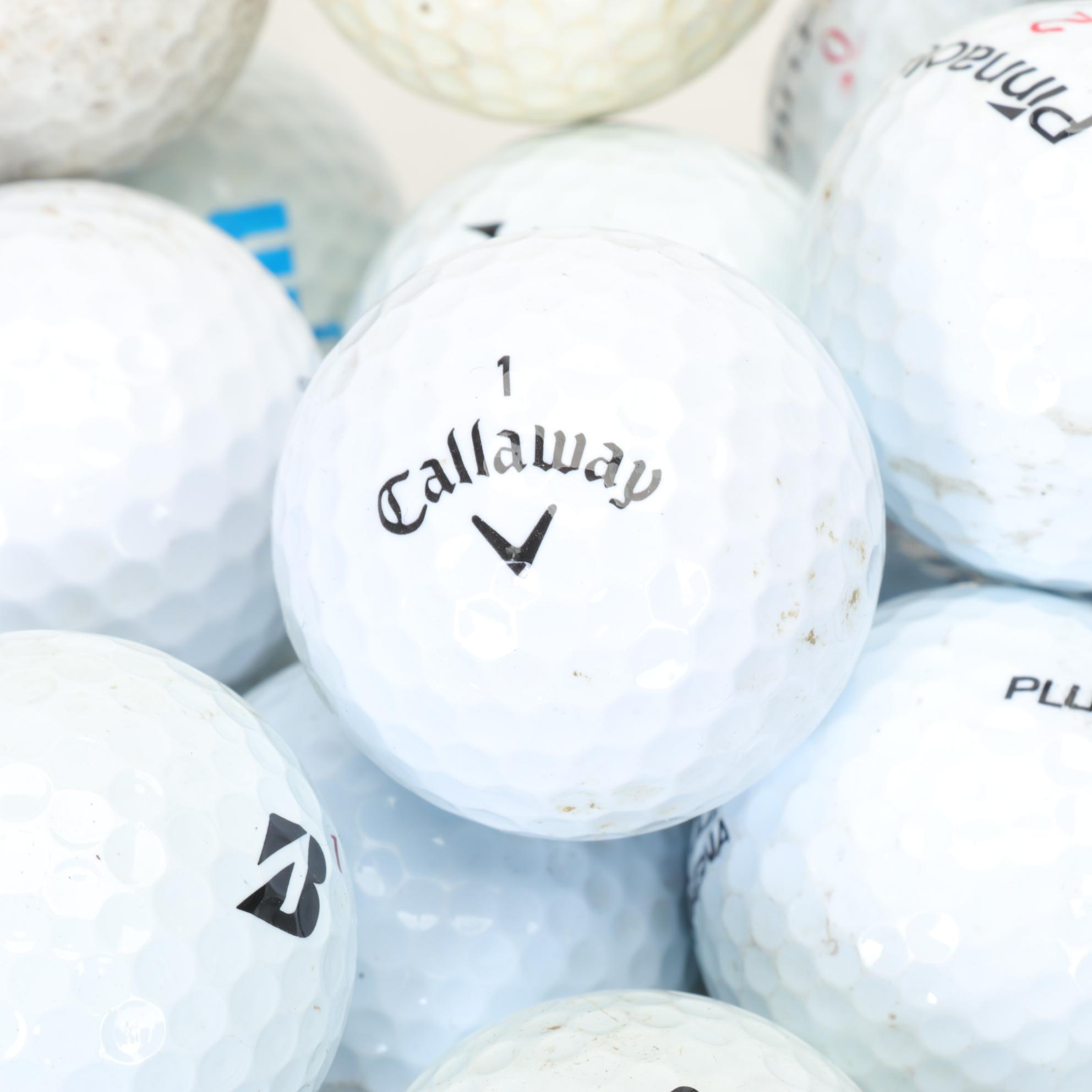 Callaway, Pinnacle, Strata, Titleist and More Golf Ball Assortment