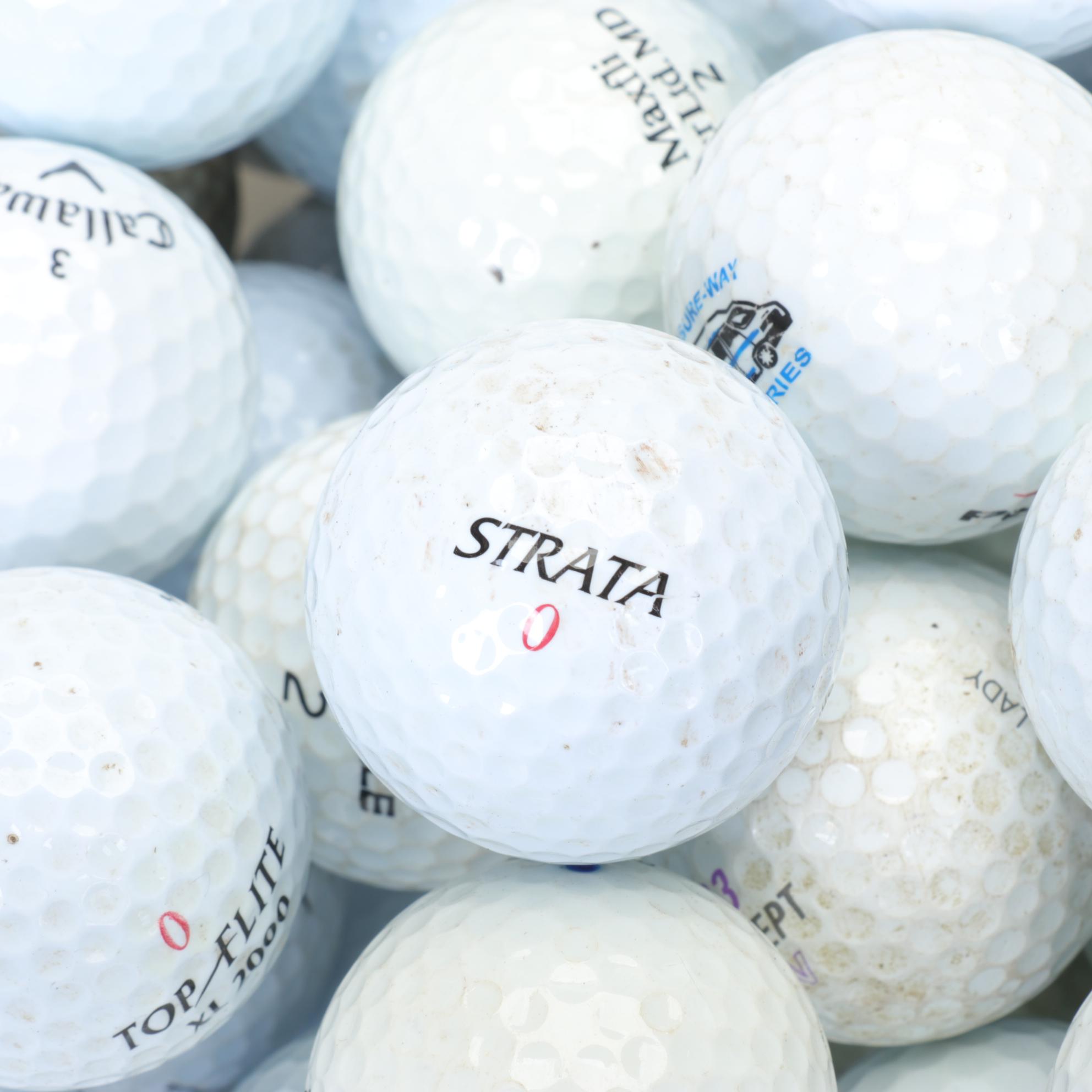 Callaway, Pinnacle, Strata, Titleist and More Golf Ball Assortment