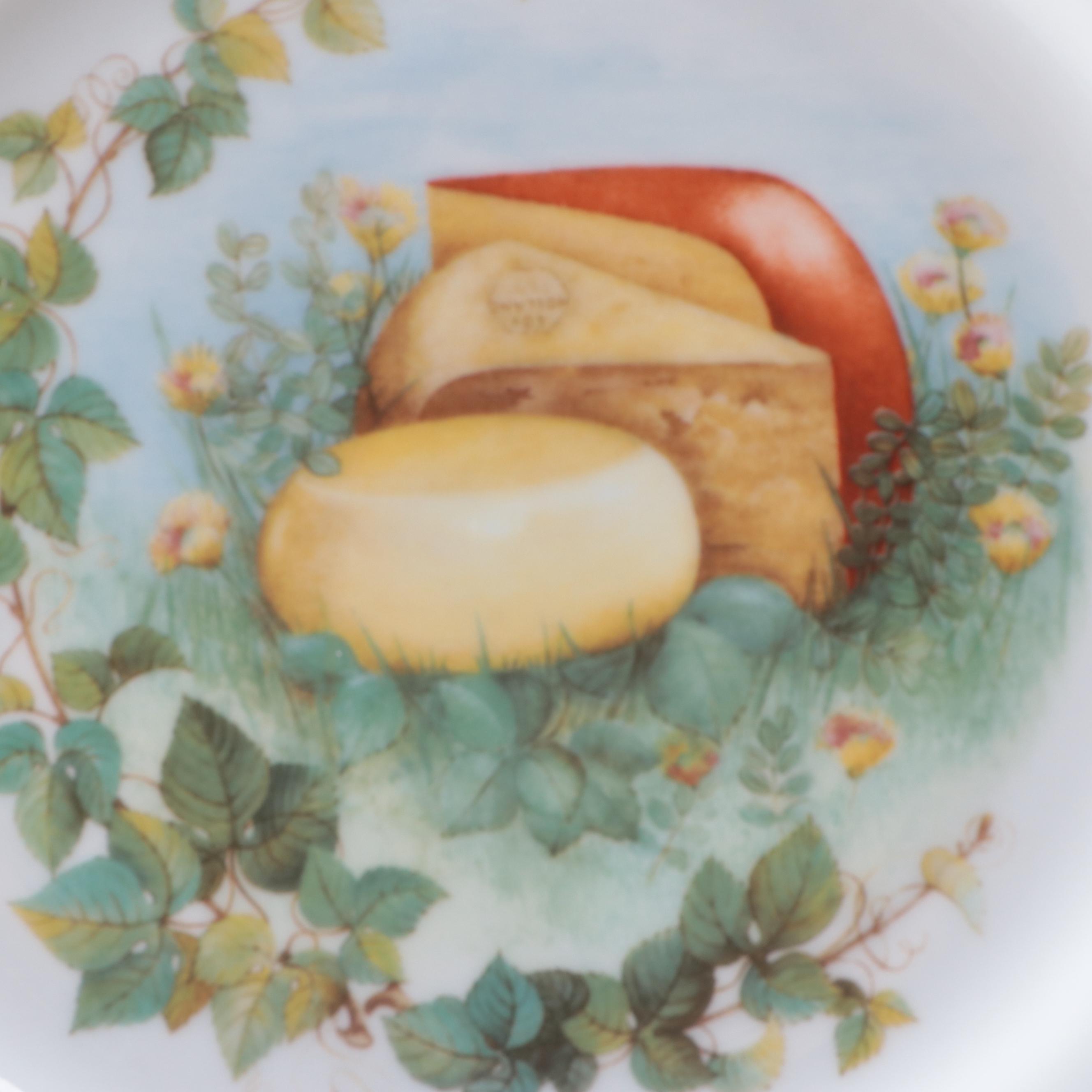 Josef Kuba Porcelain Cheese Plates