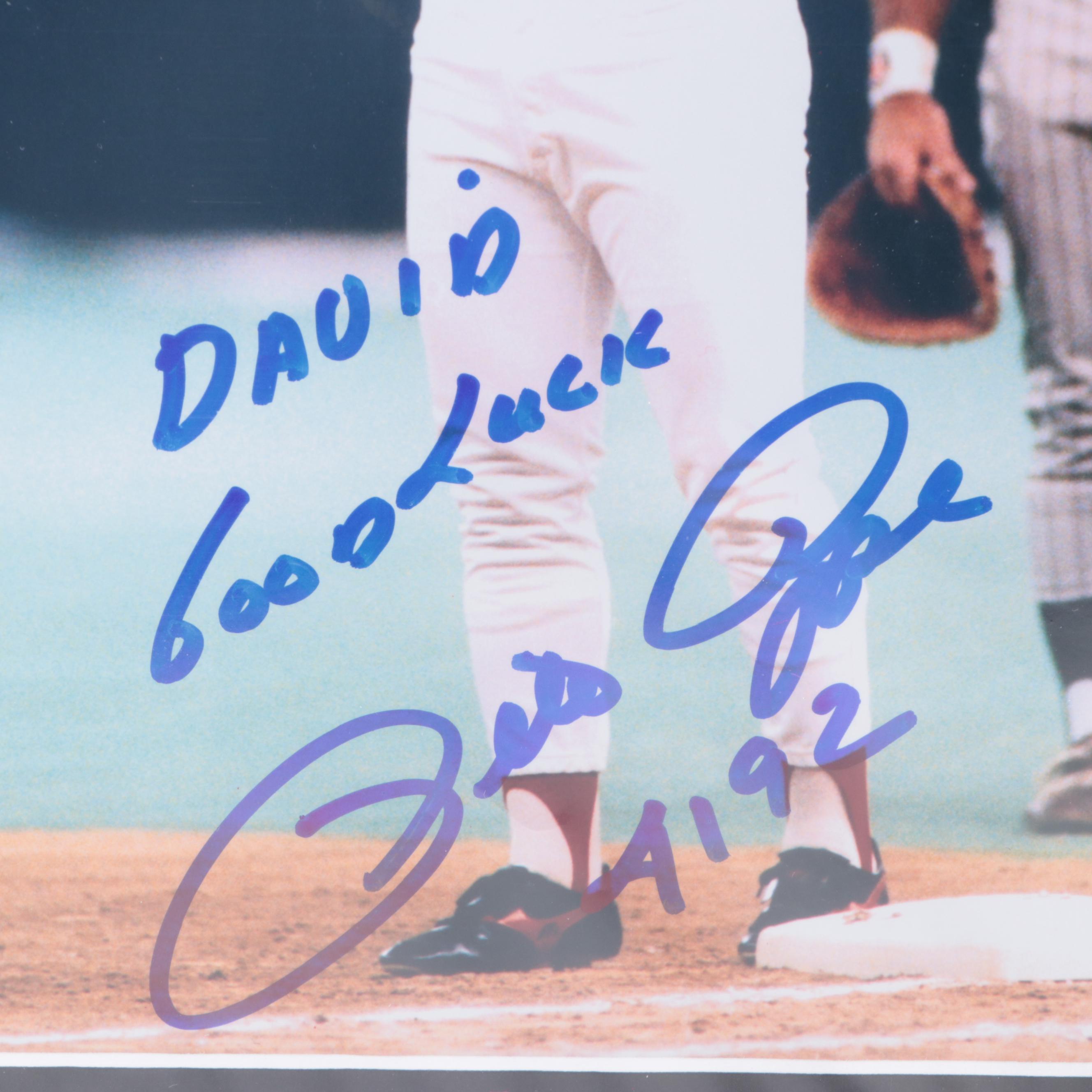 Pete Rose Signed Cincinnati Reds Matted Prints