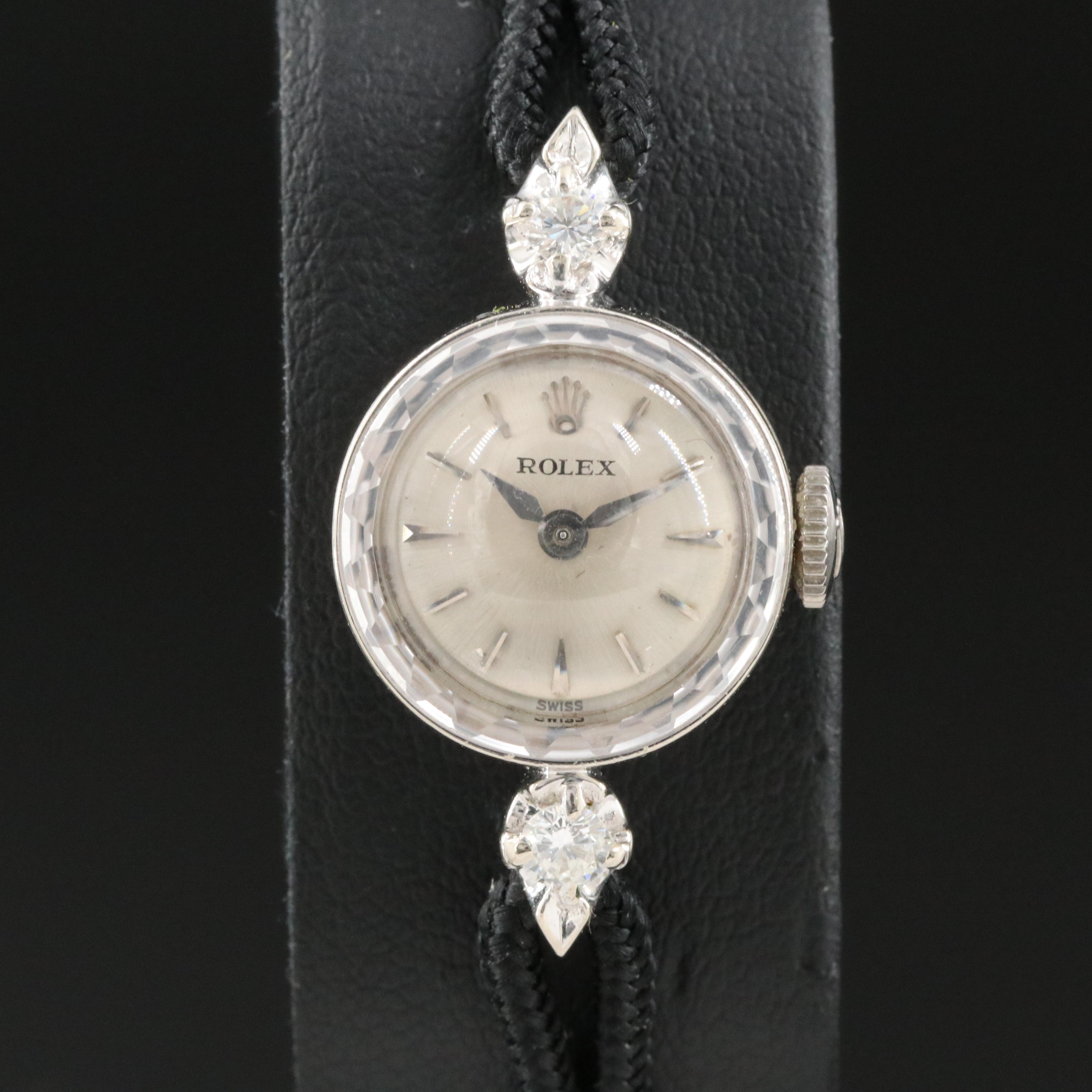 Vintage 14K Rolex Diamond Watch