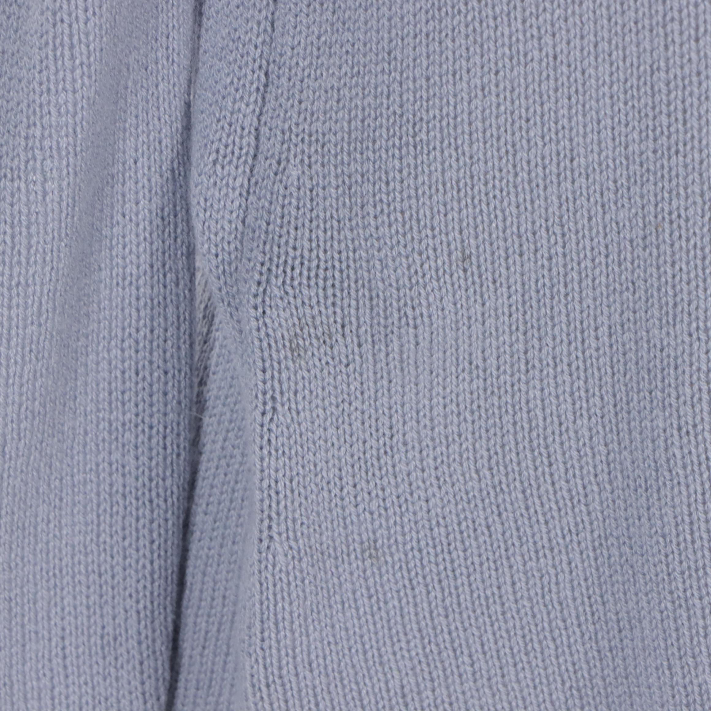 Prada Tie-Back Sweater in Blue Cashmere