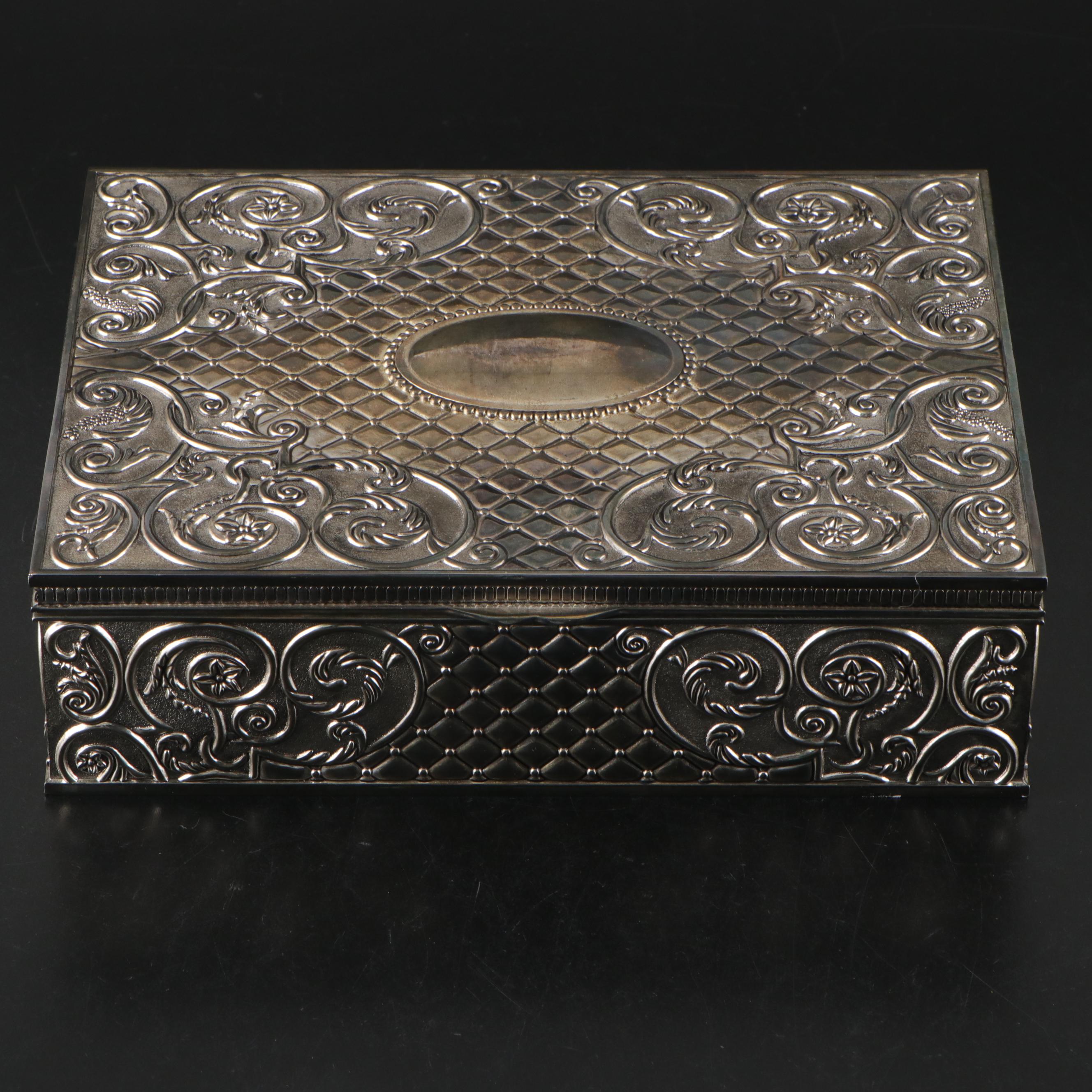 Godinger Silver Plate Jewelry Box
