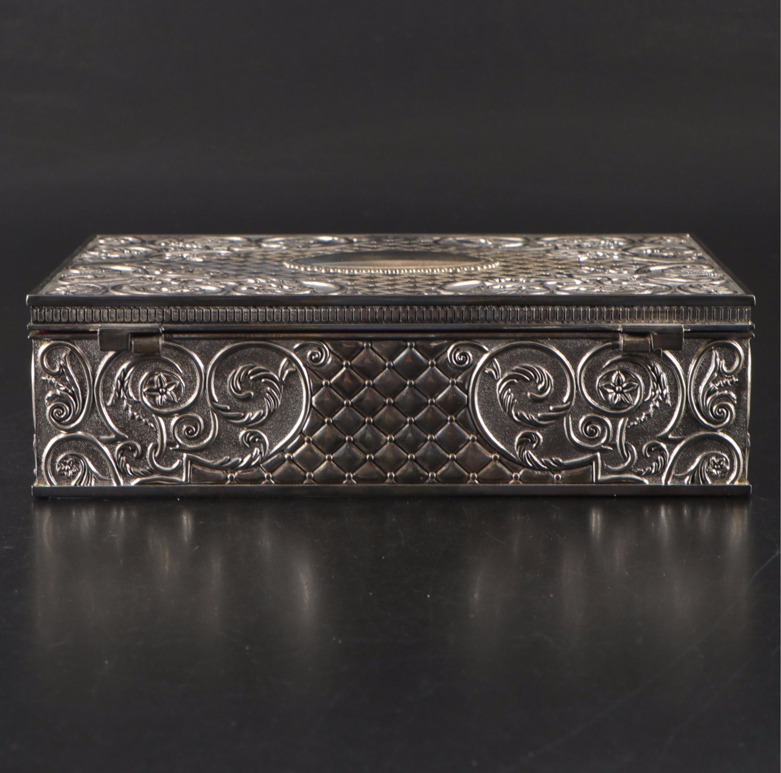 Godinger Silver Plate Jewelry Box