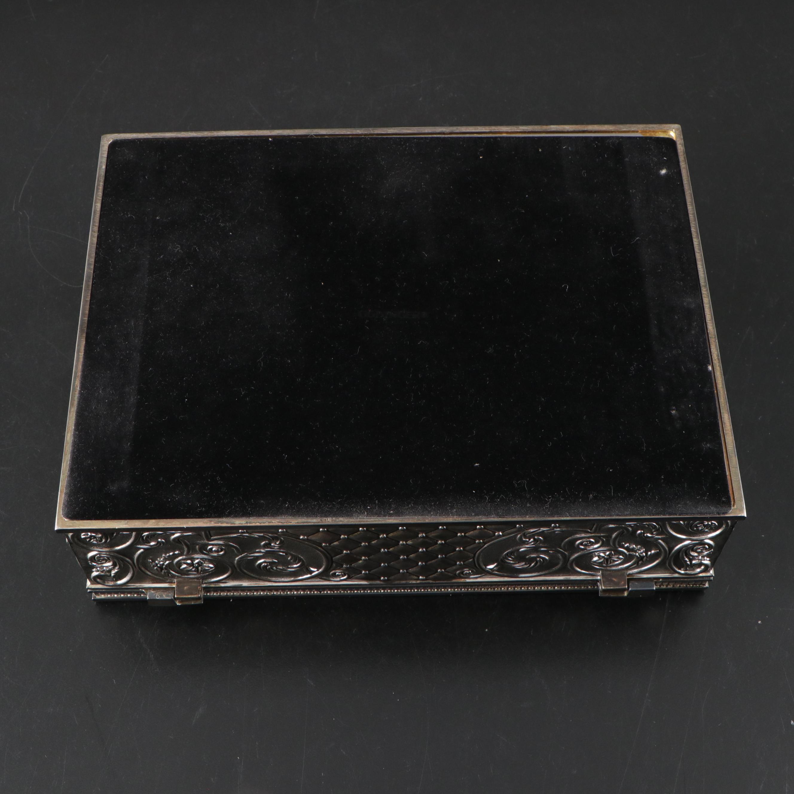 Godinger Silver Plate Jewelry Box