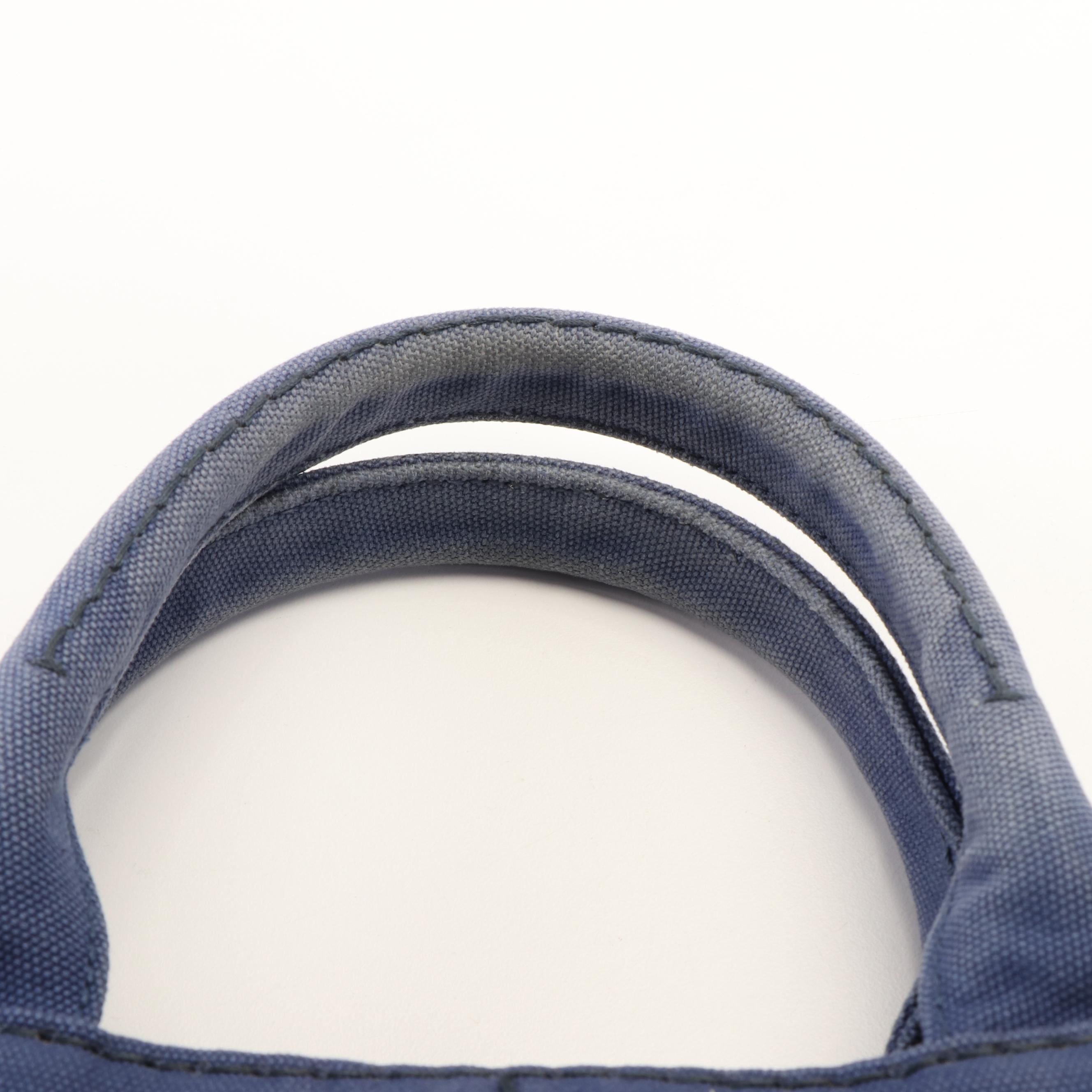Prada Canapa Logo Tote Bag in Blue Canvas