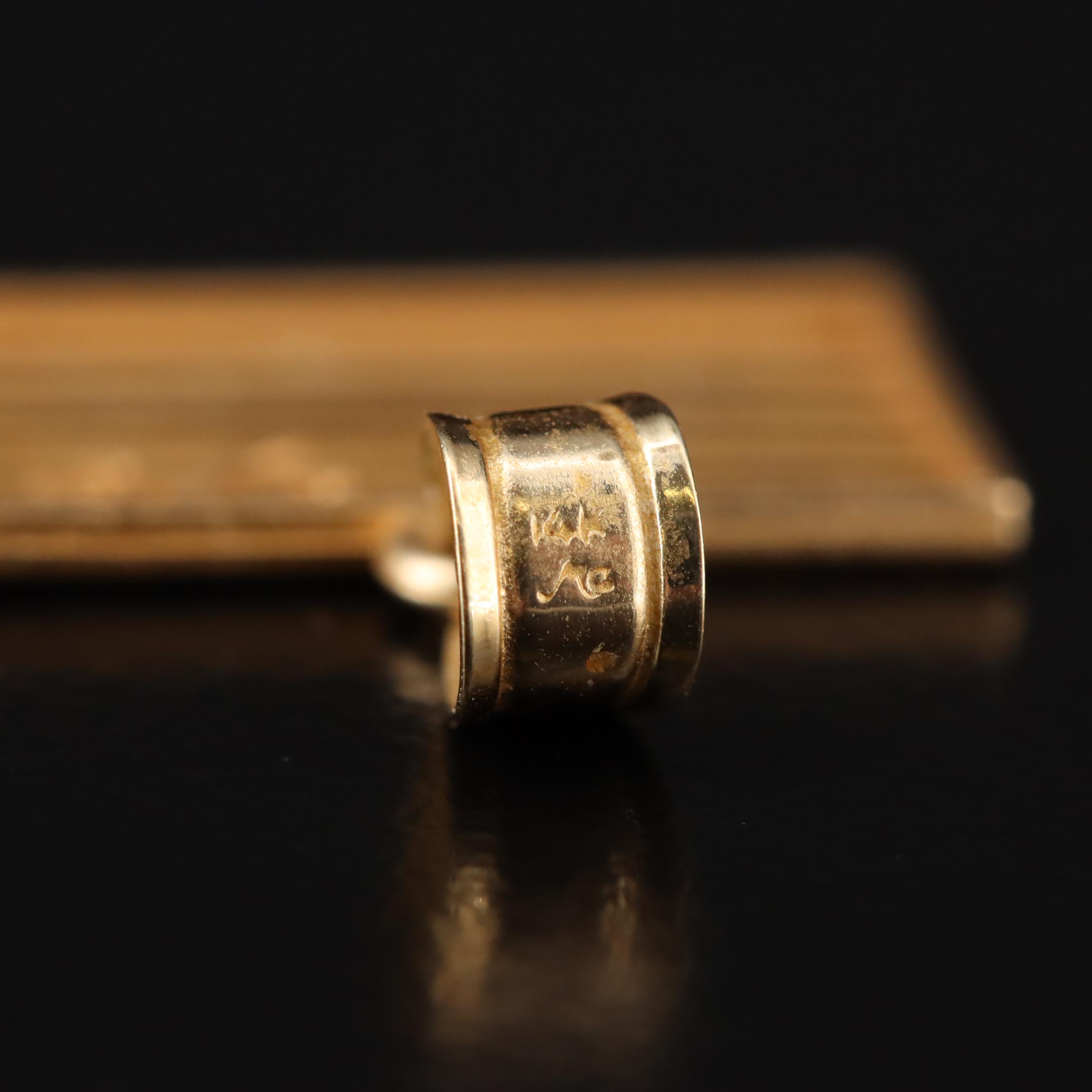 14K American Flag Pendant