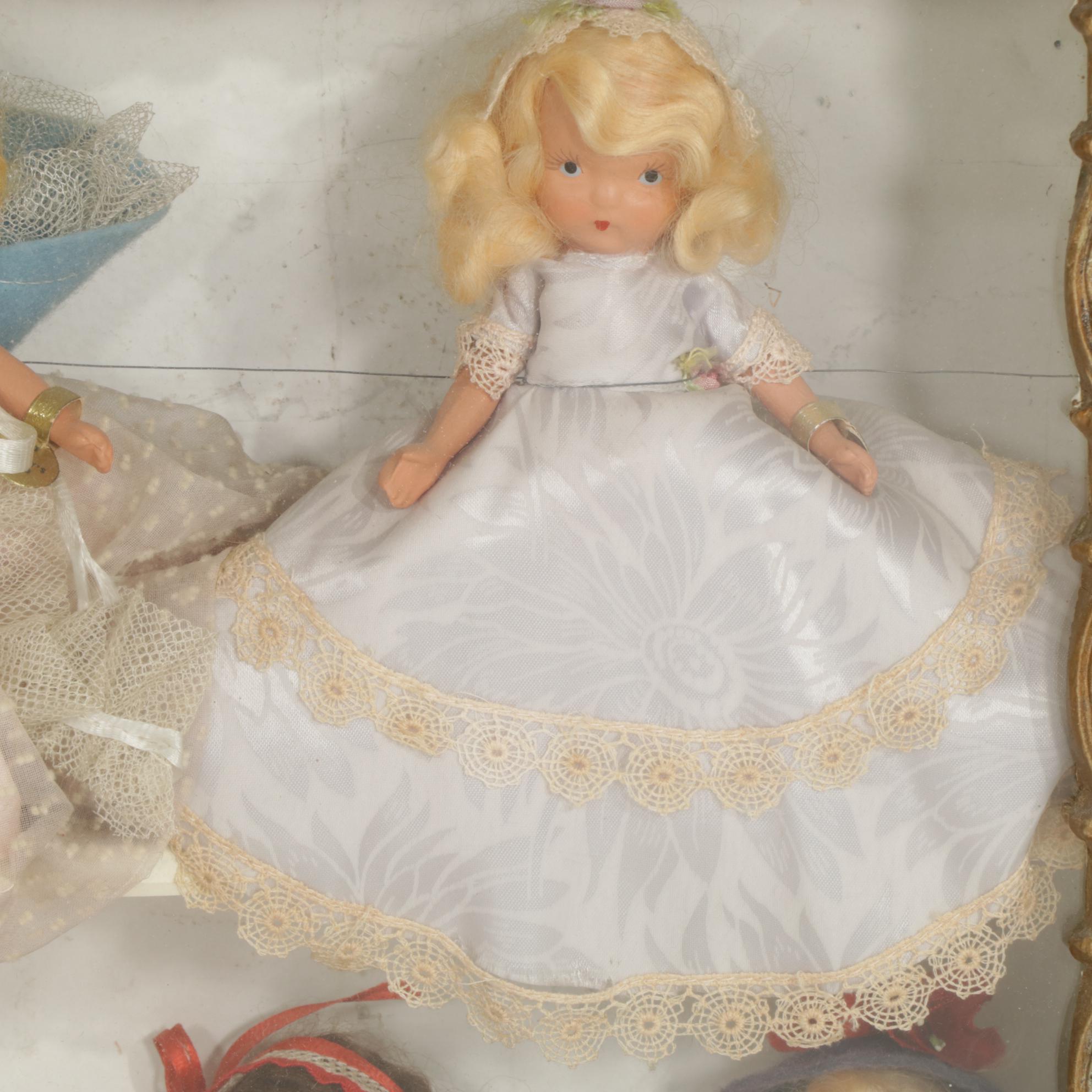 Nancy Anne Storybook Doll in Shadow Box, Mid-20th Century