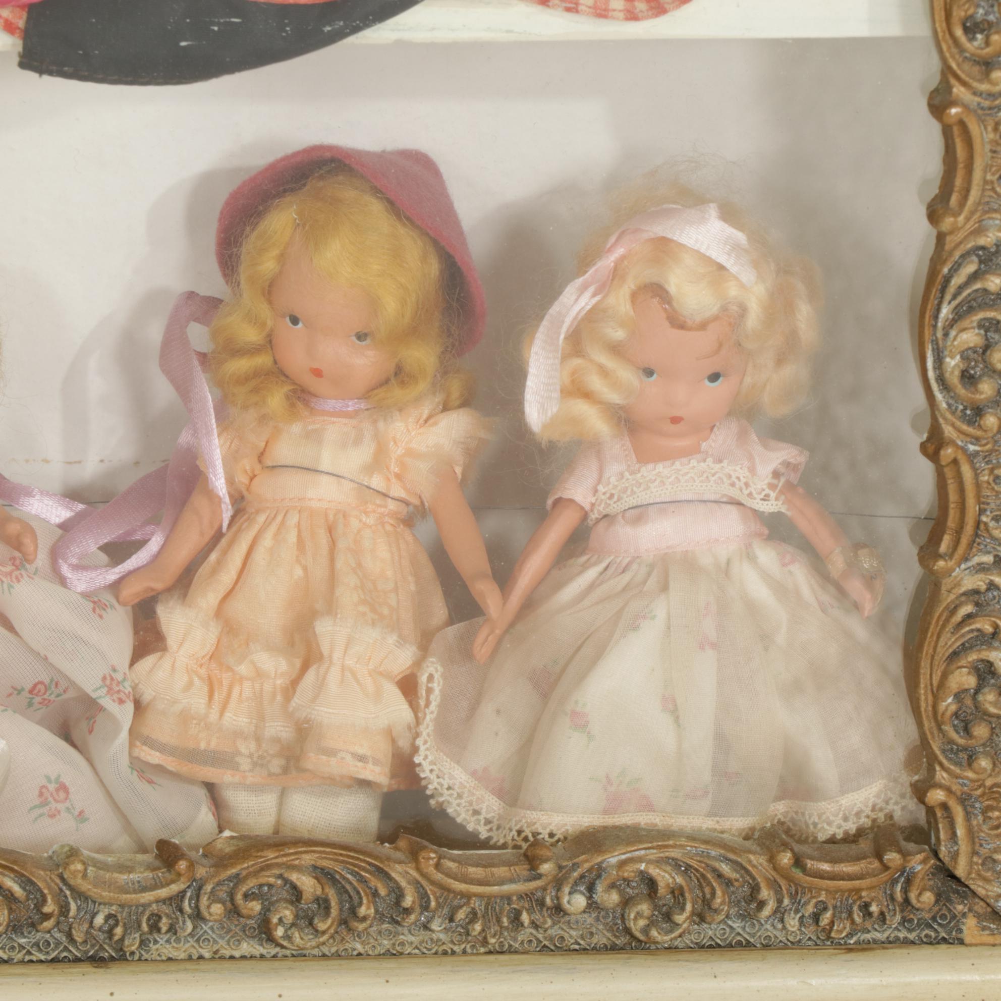 Nancy Anne Storybook Doll in Shadow Box, Mid-20th Century