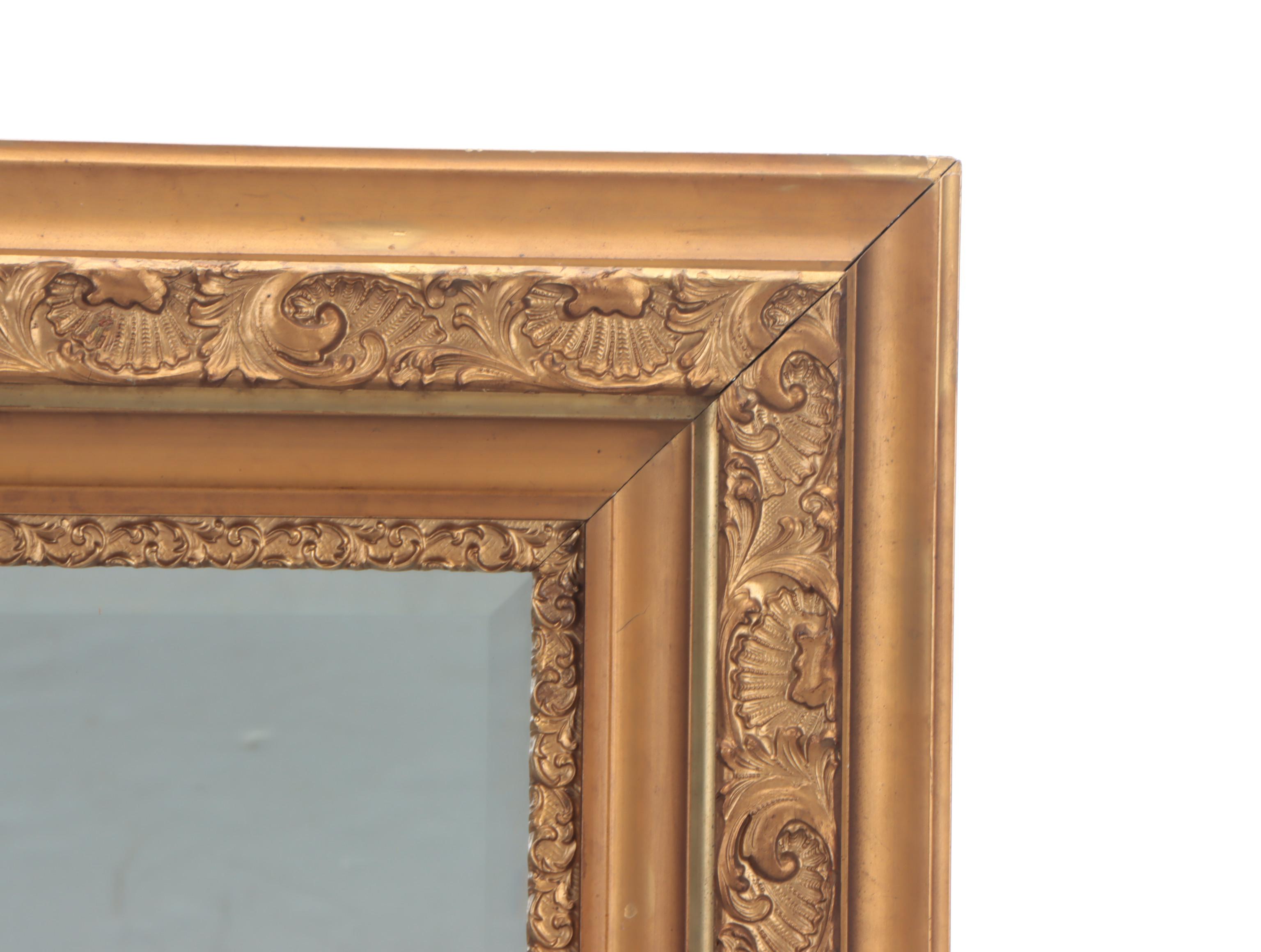 Rococo Style Shell and Acanthus Leaf Giltwood and Gesso Wall Mirror ...