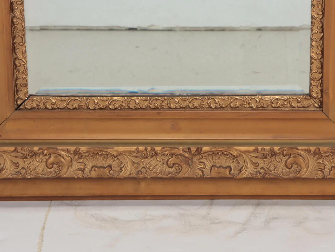 Rococo Style Shell and Acanthus Leaf Giltwood and Gesso Wall Mirror ...