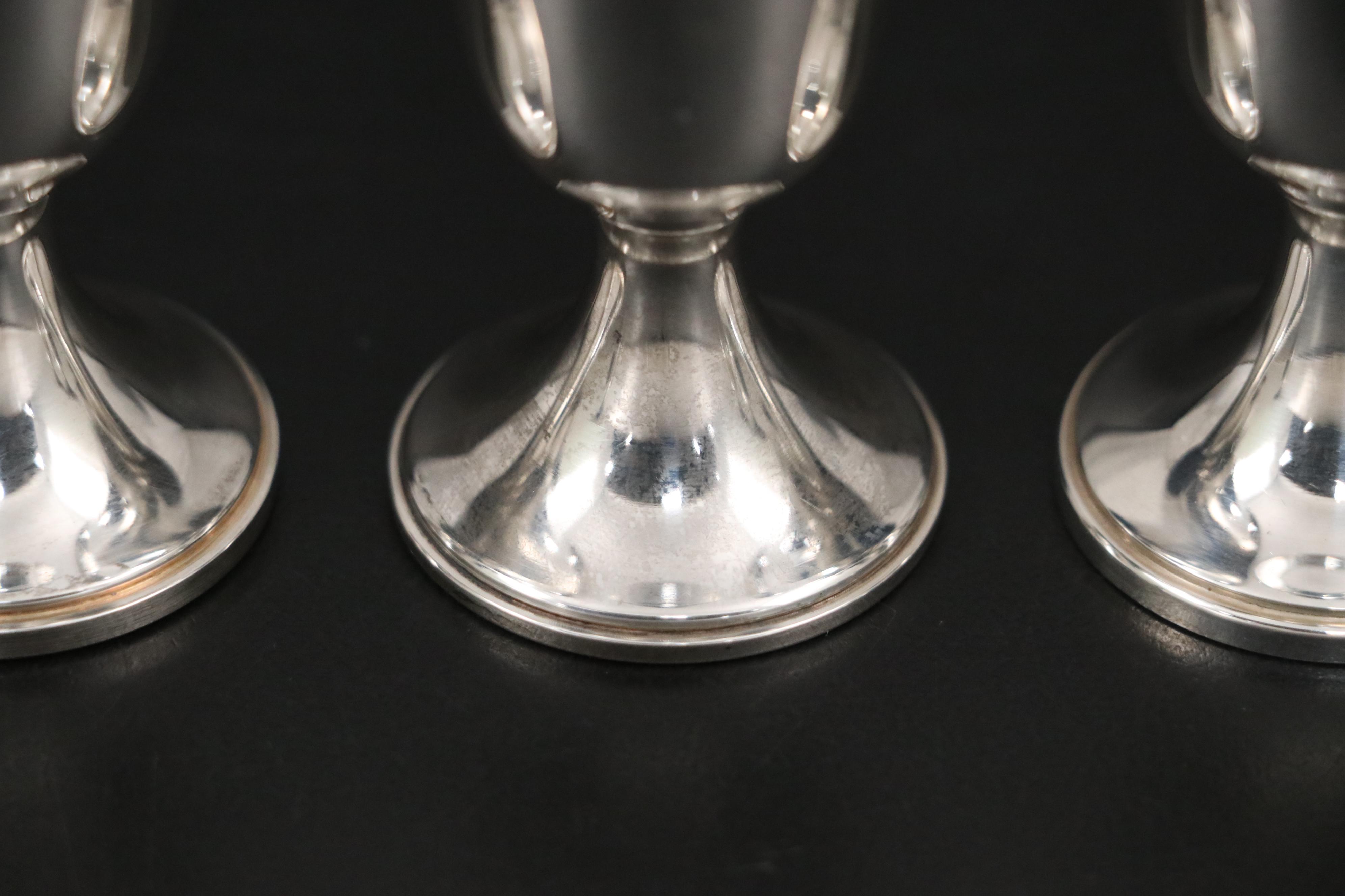 Web Silver Co. Sterling Silver Cordial Cups