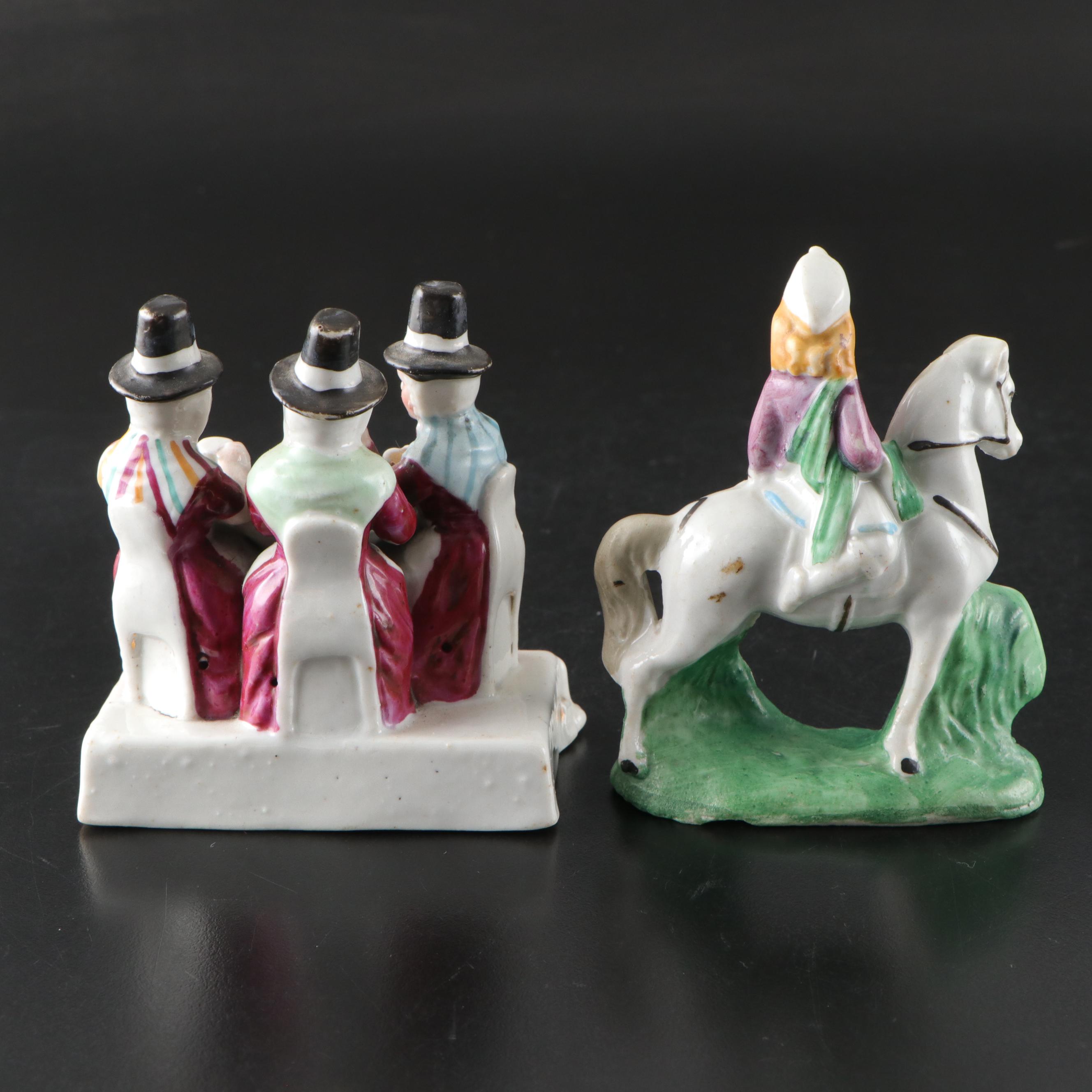 German Ceramic Toby Jug with Fairings and Other Décor