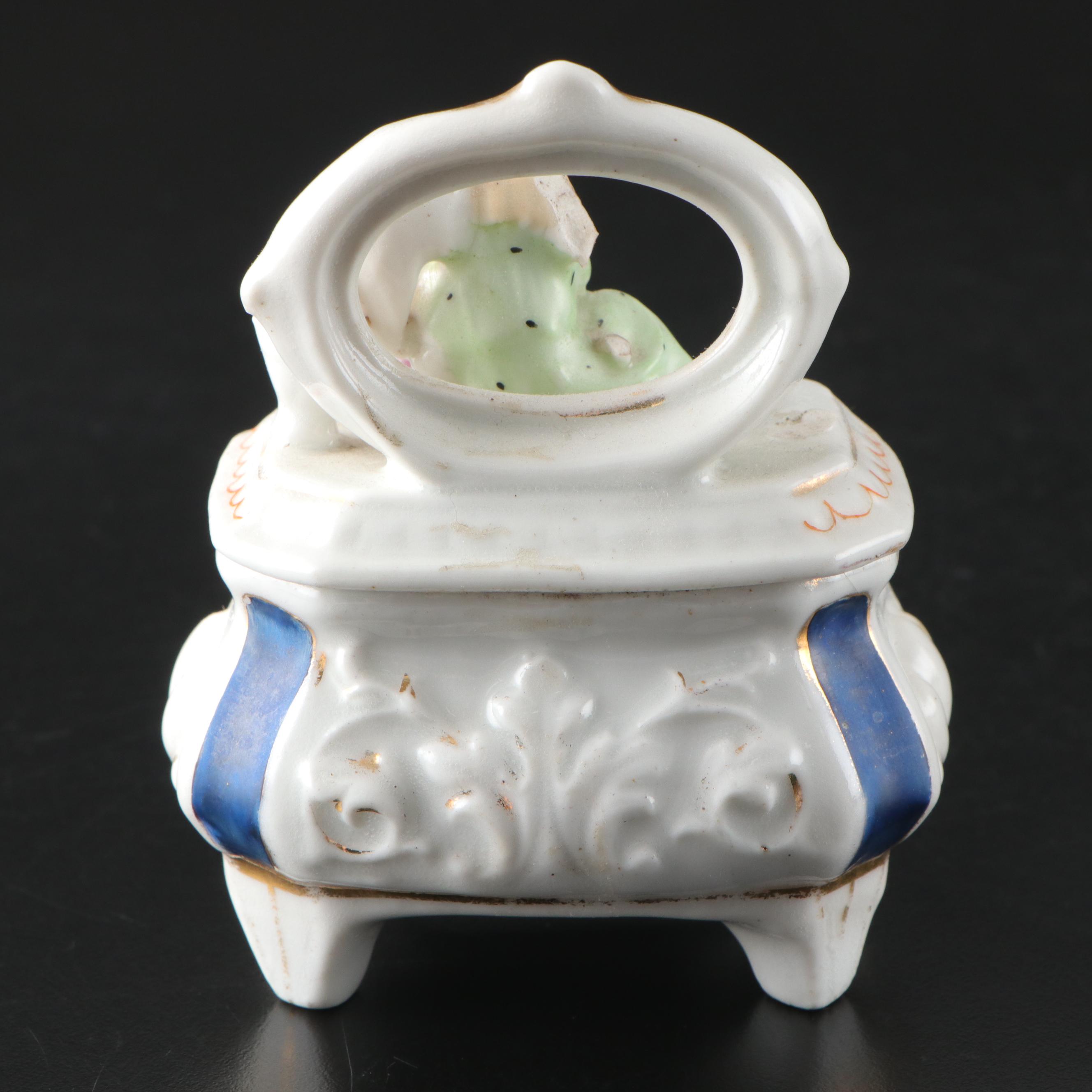 German Ceramic Toby Jug with Fairings and Other Décor