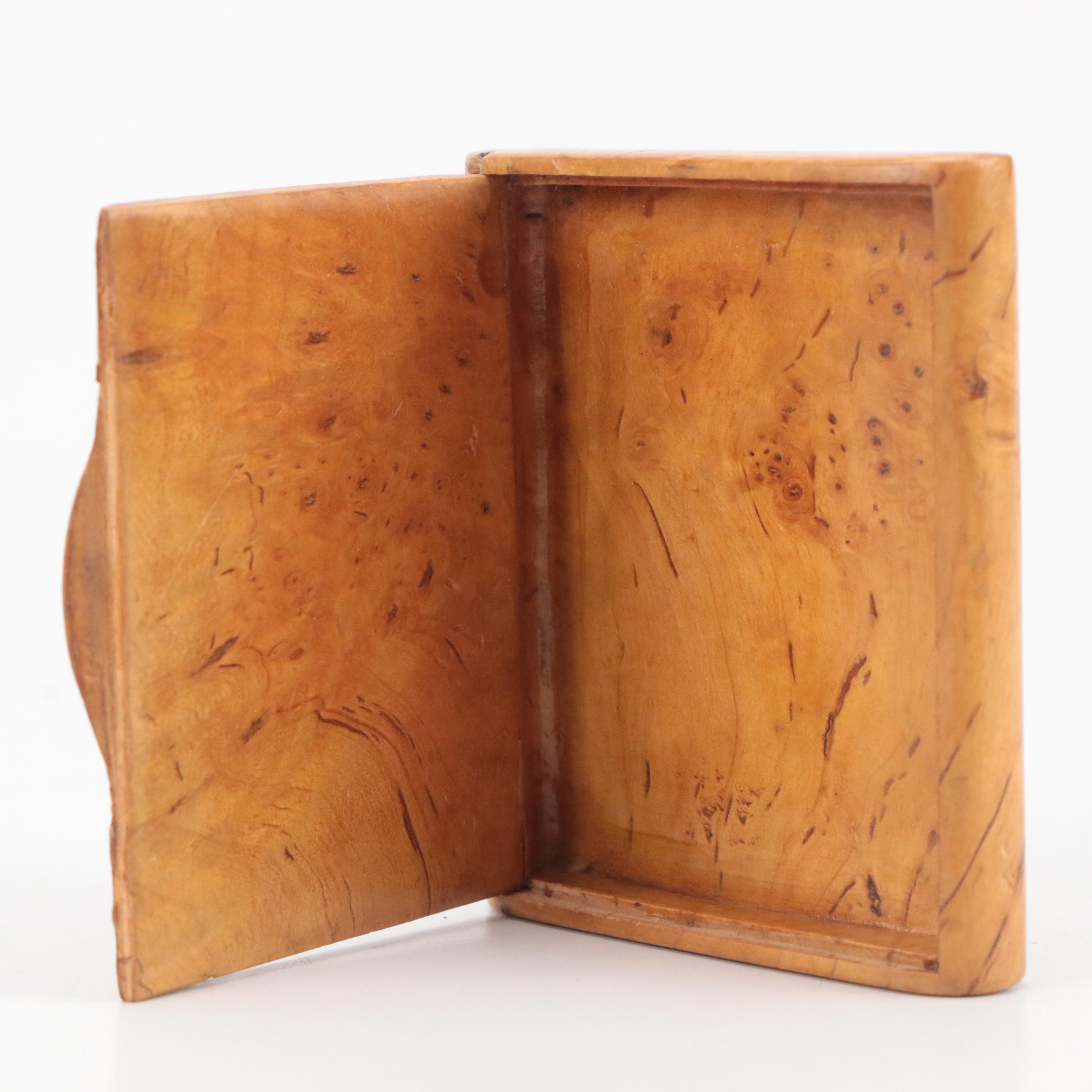 Wooden and Tortoise Shell Boxes with Powder Horn