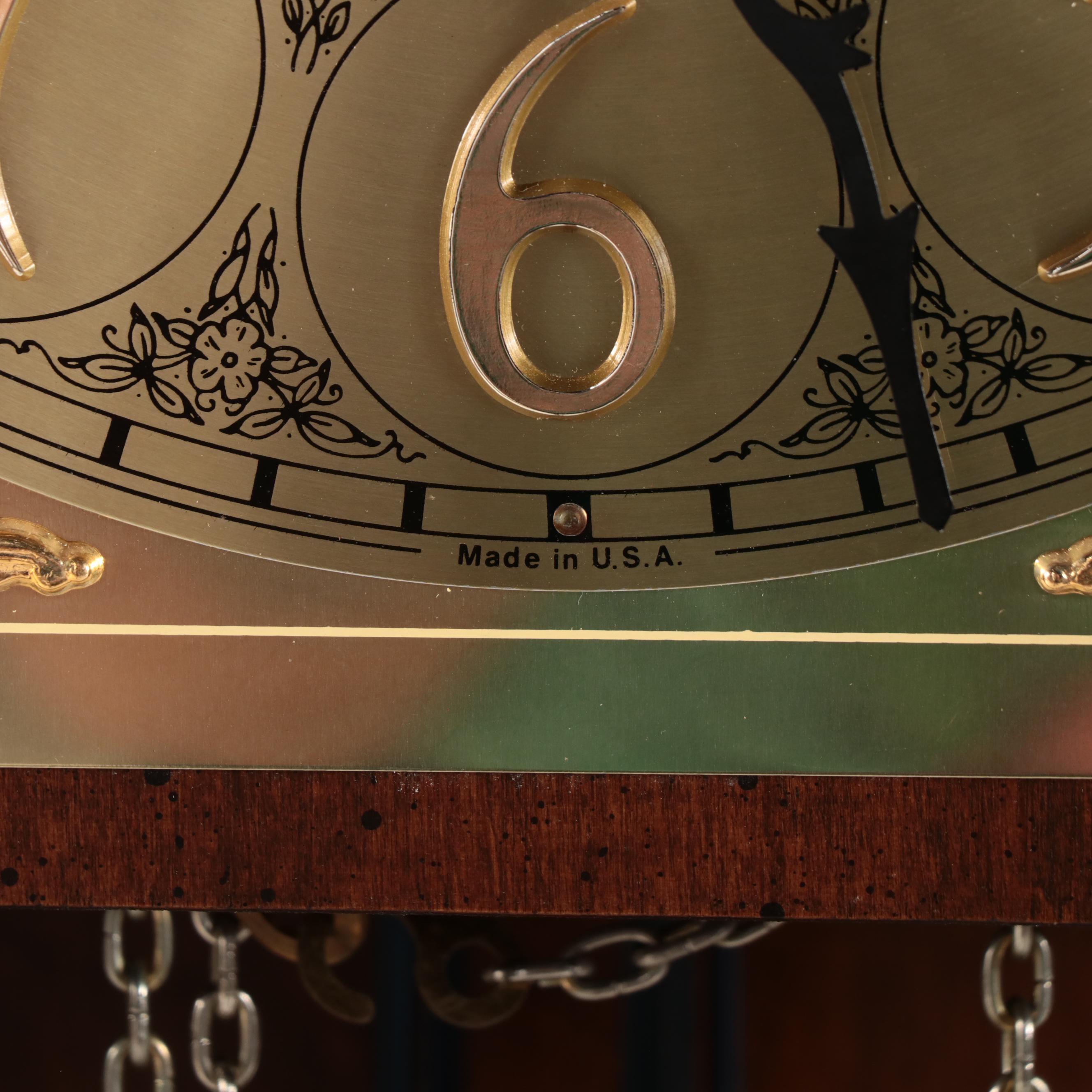 Trend Wooden Grandfather Clock, Late 20th Century