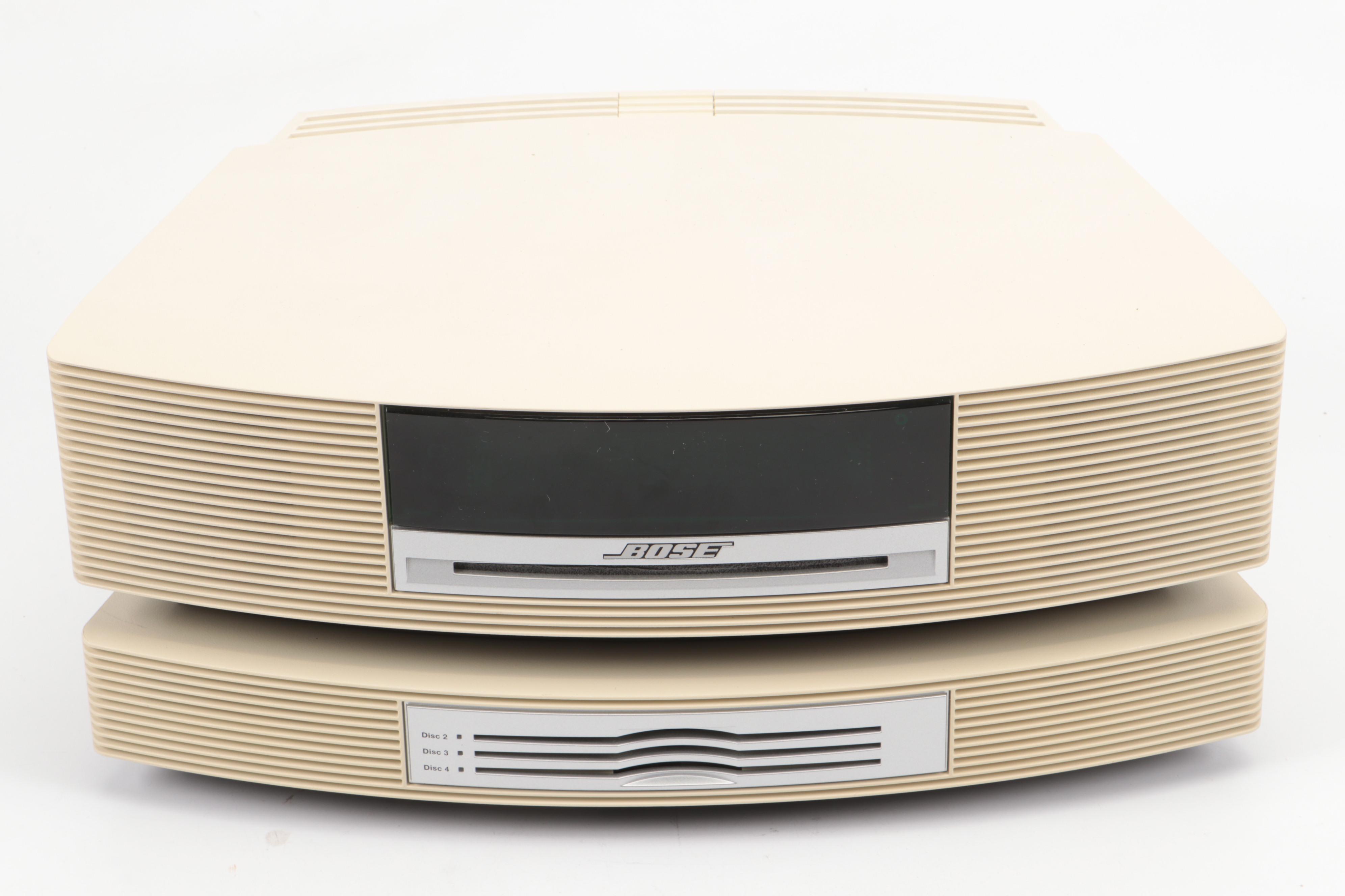 Bose Wave Music System with Multi-CD Changer Accessory and Remotes, Manuals