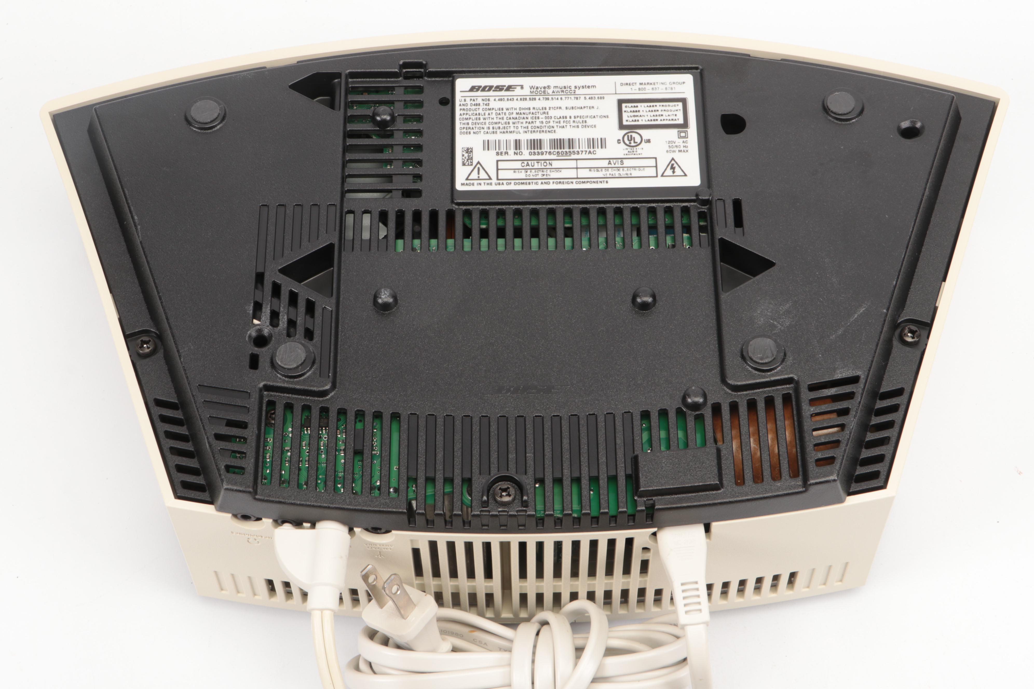 Bose Wave Music System with Multi-CD Changer Accessory and Remotes, Manuals