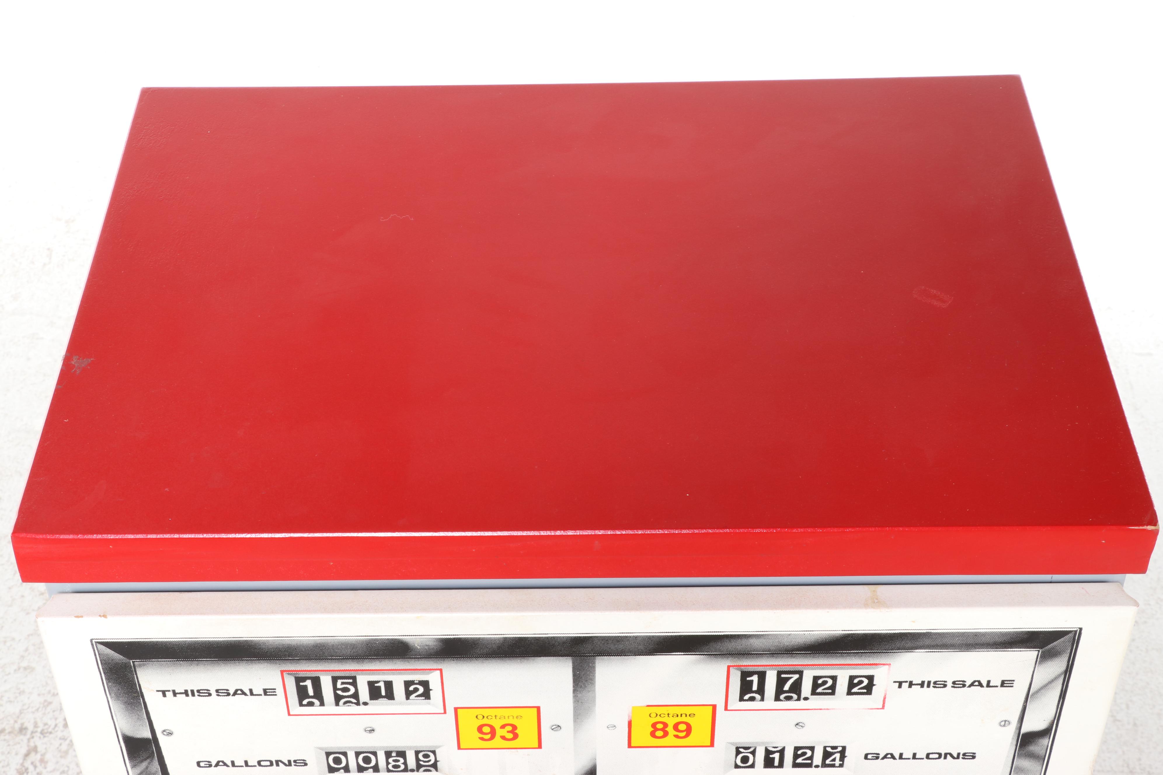 Wooden Gas Pump Chest of Drawers