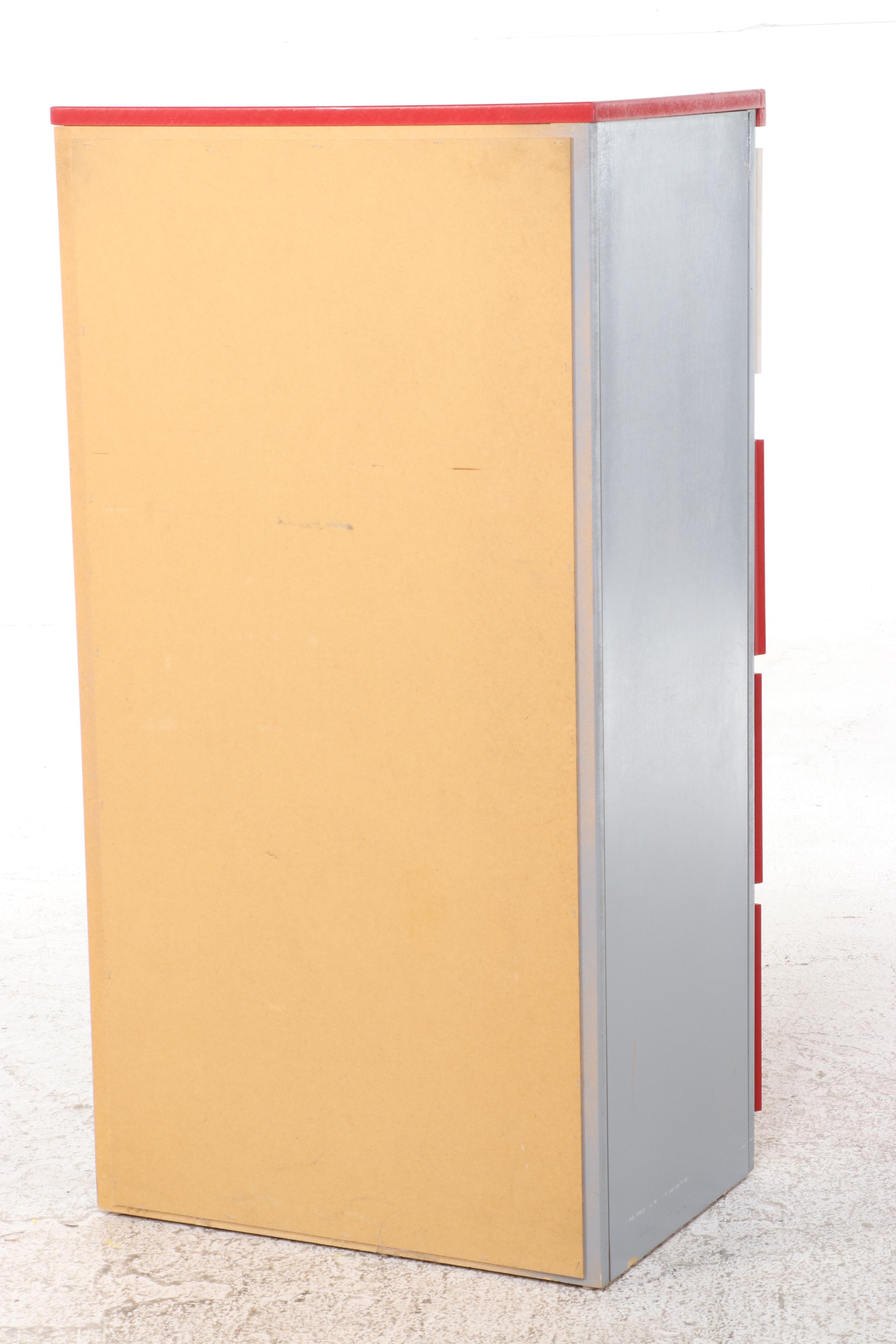 Wooden Gas Pump Chest of Drawers