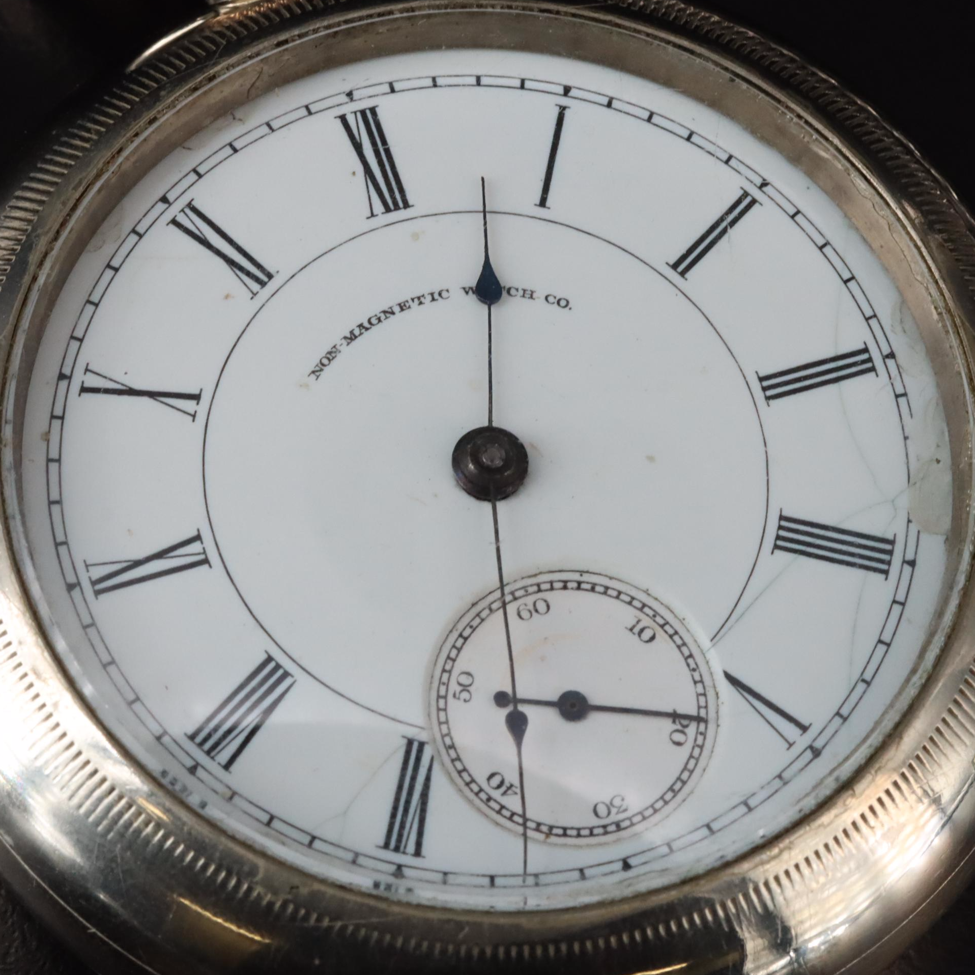 Antique 1890 Non-Magnetic Watch Co. Pocket Watch