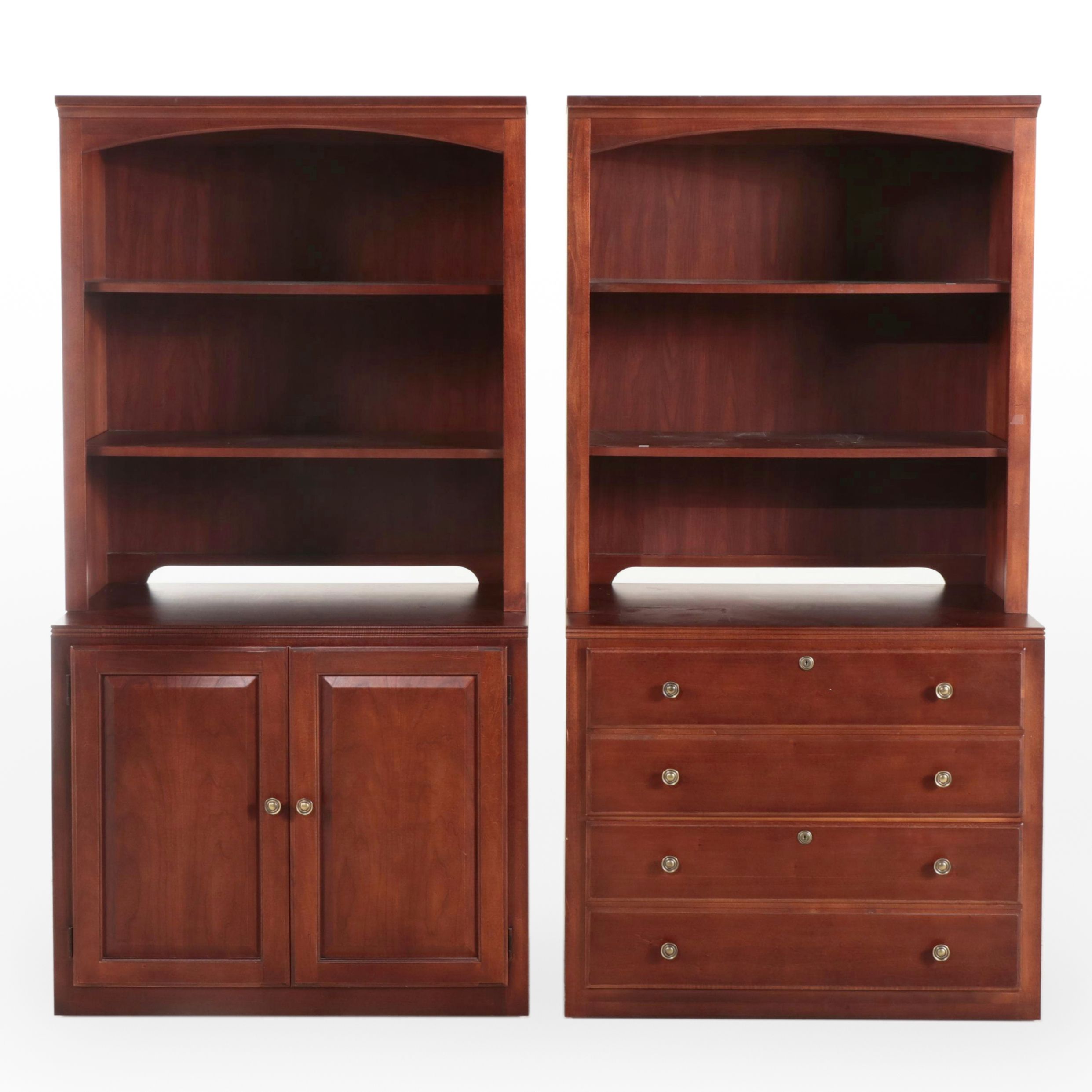 Thomasville Shaker Style Bookcase Filing Cabinet and Other Cabinets