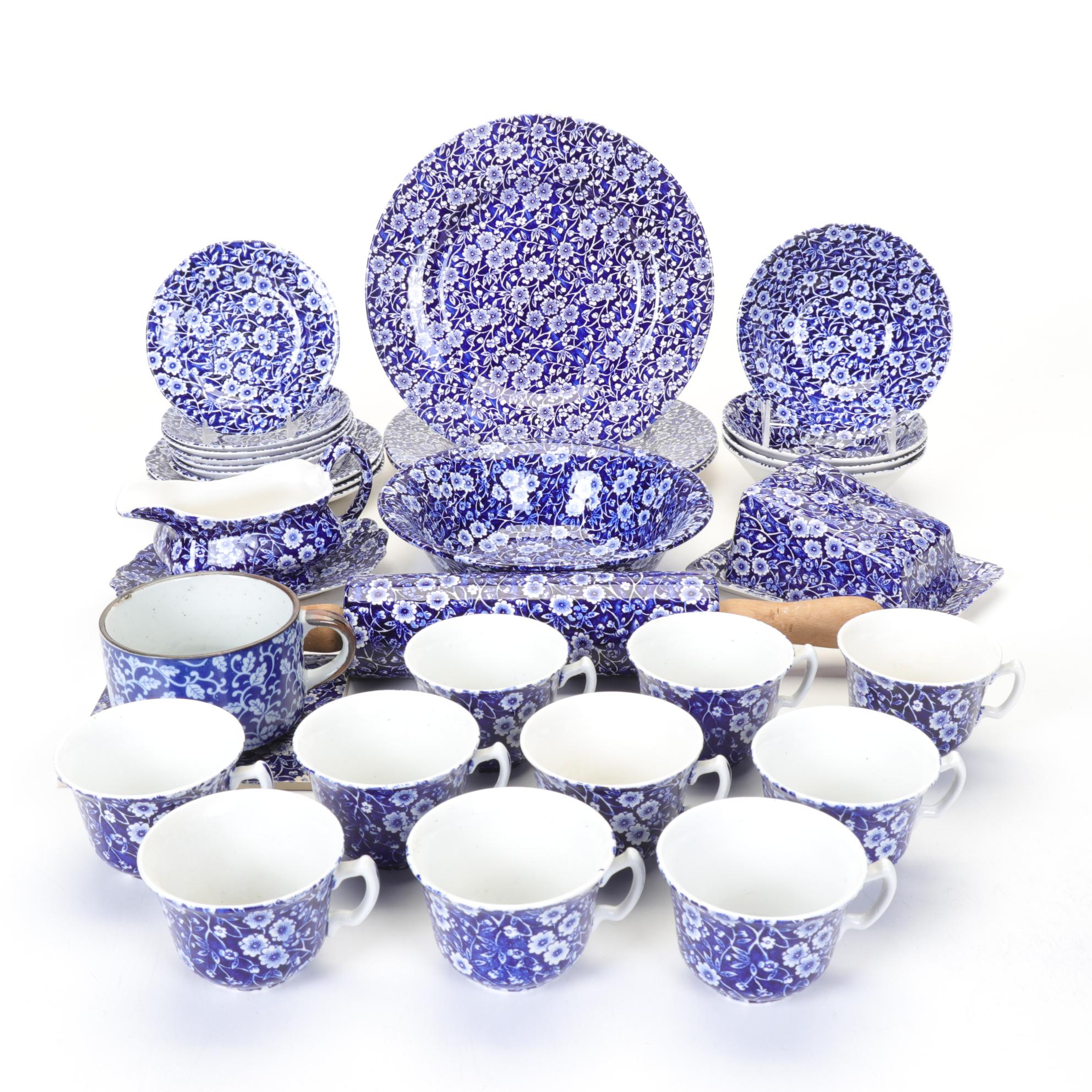 Burleigh "Calico" Dinnerware, Mid 20th Century