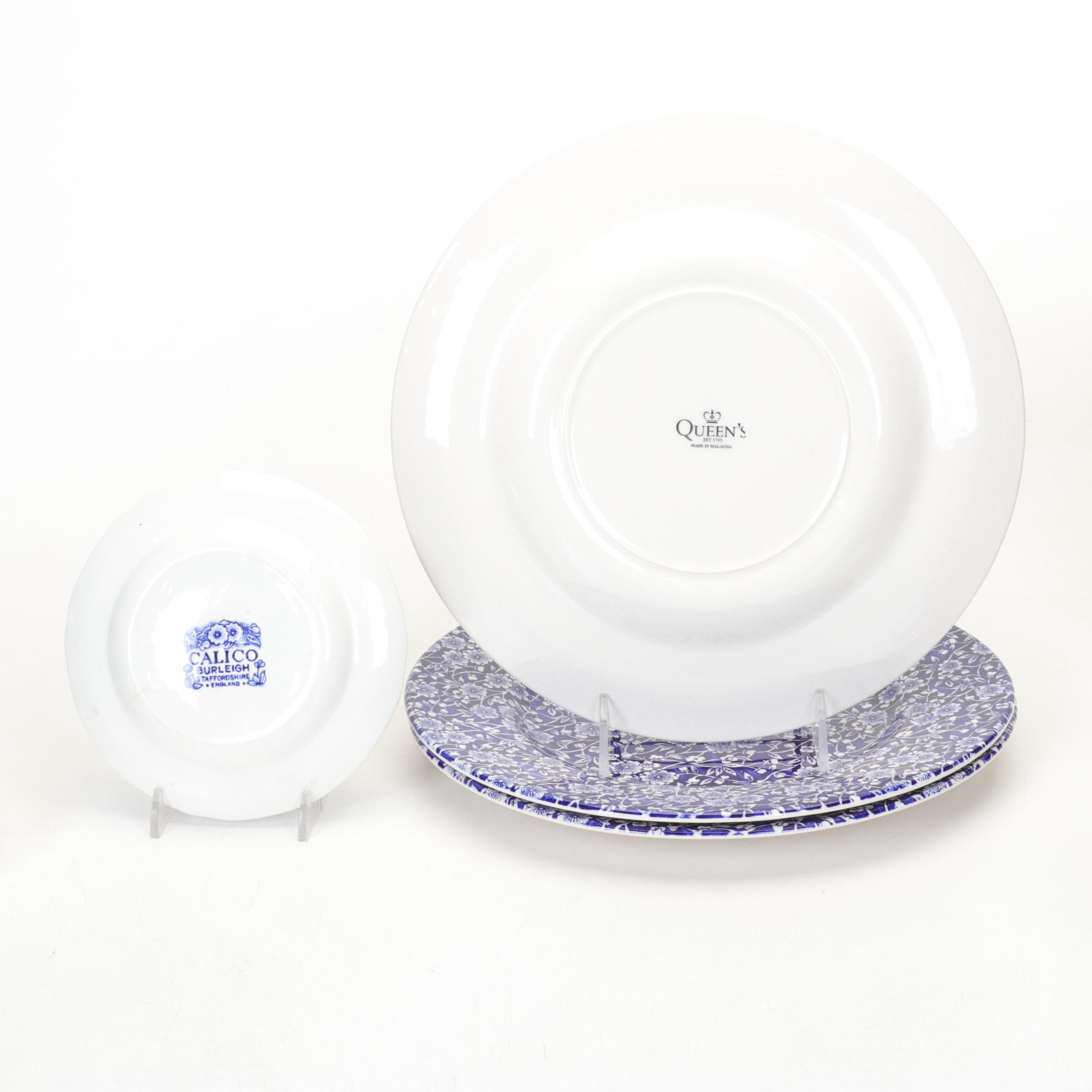 Burleigh "Calico" Dinnerware, Mid 20th Century