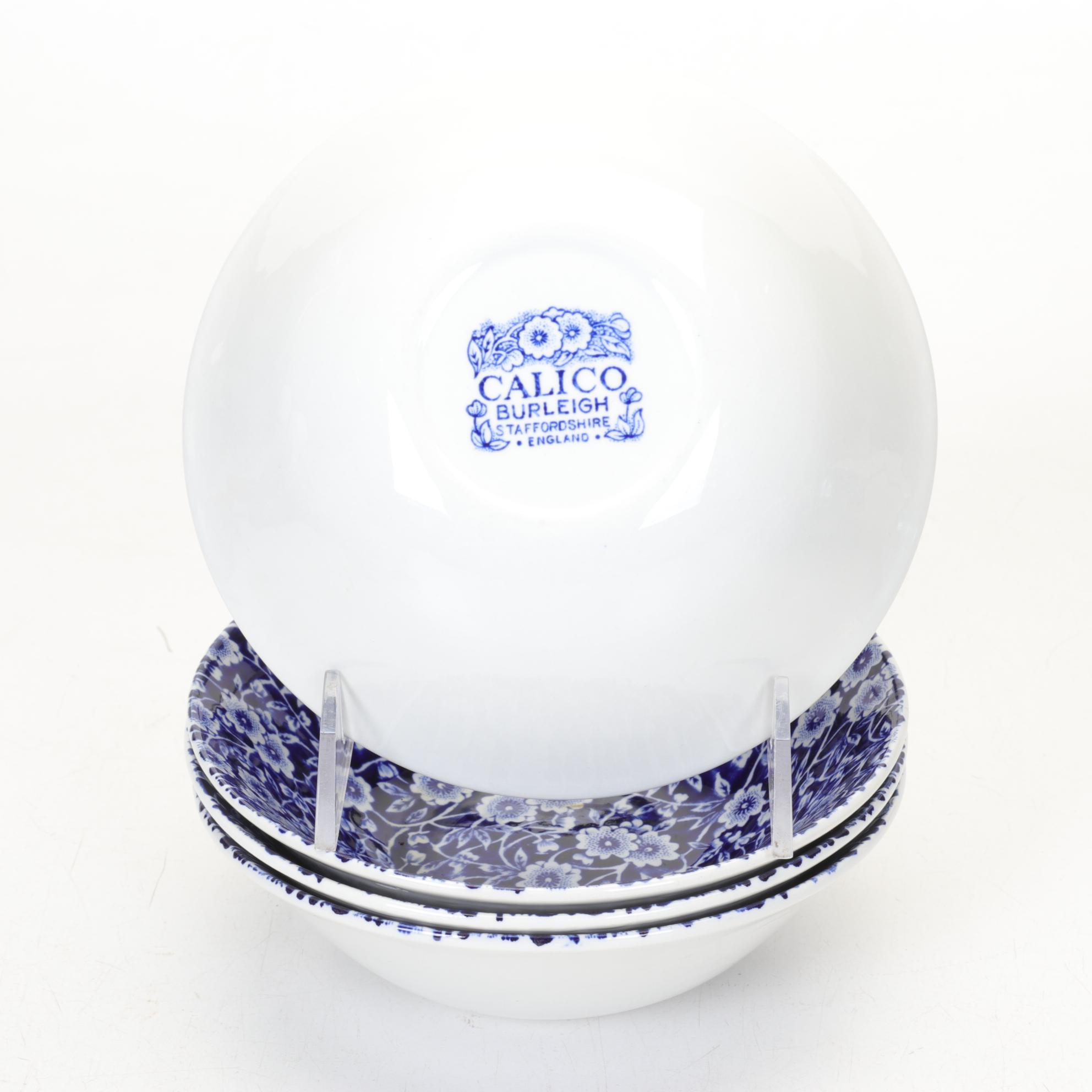 Burleigh "Calico" Dinnerware, Mid 20th Century