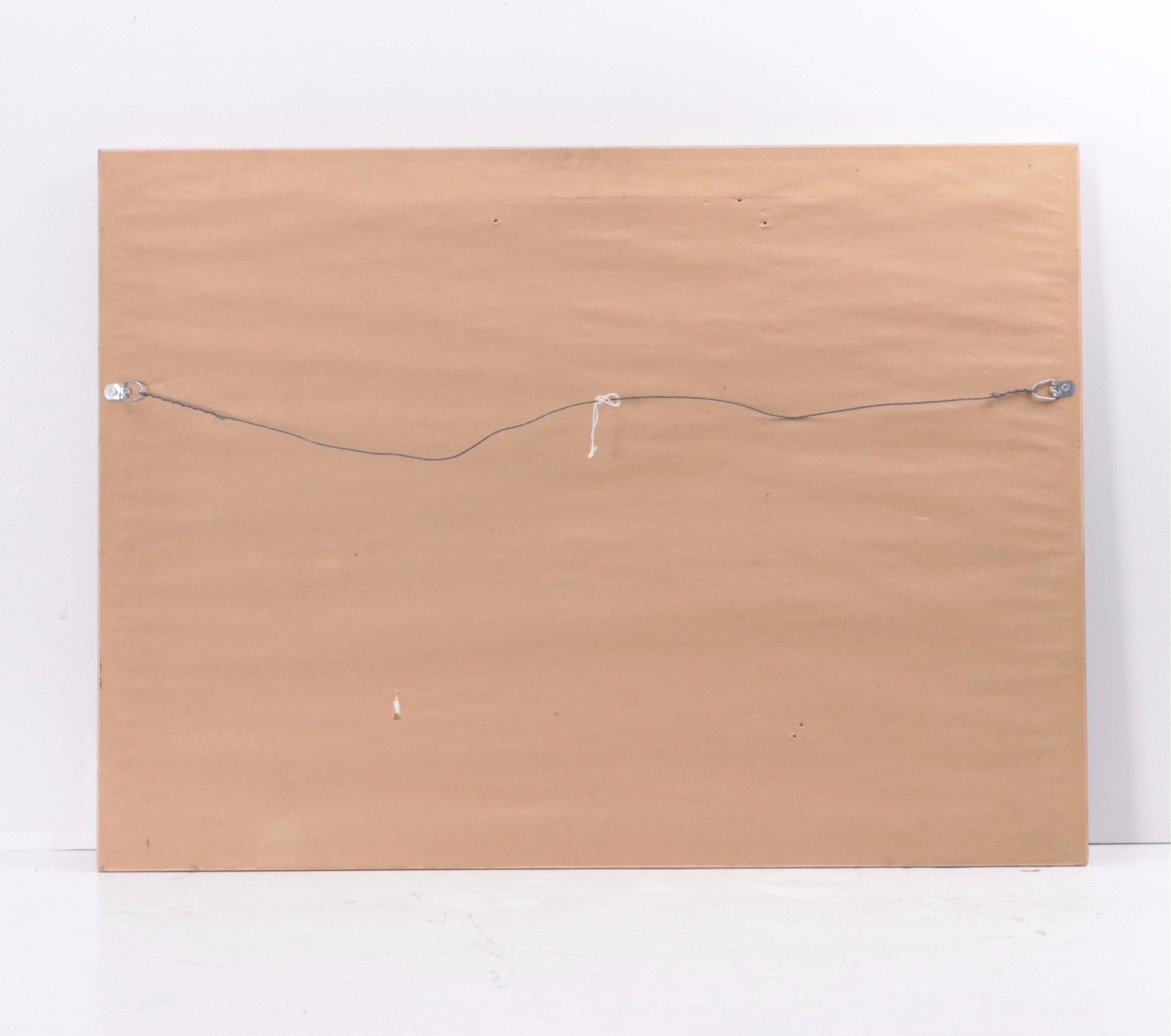 Edna Hibel Lithograph With Pastel and Gold Leaf "Tuscan Fields"